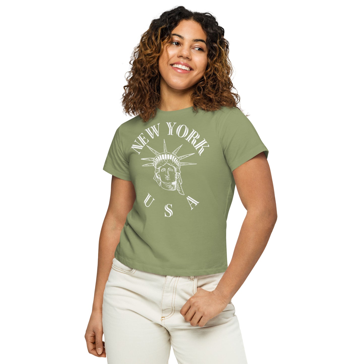 New York Women’s High-Waisted T-Shirt - Activewear Well