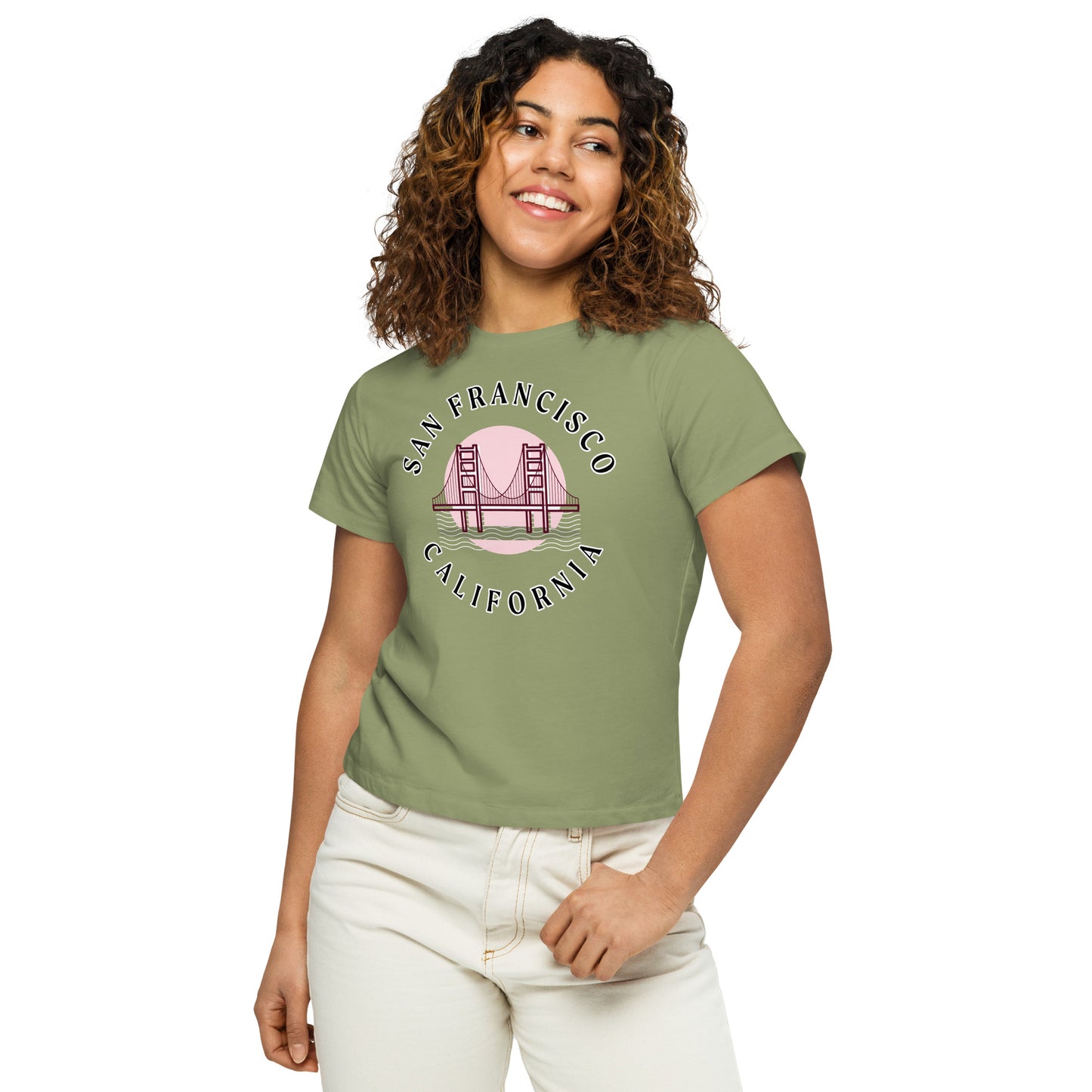 San Francisco Women’s High-Waisted T-Shirt - Activewear Well