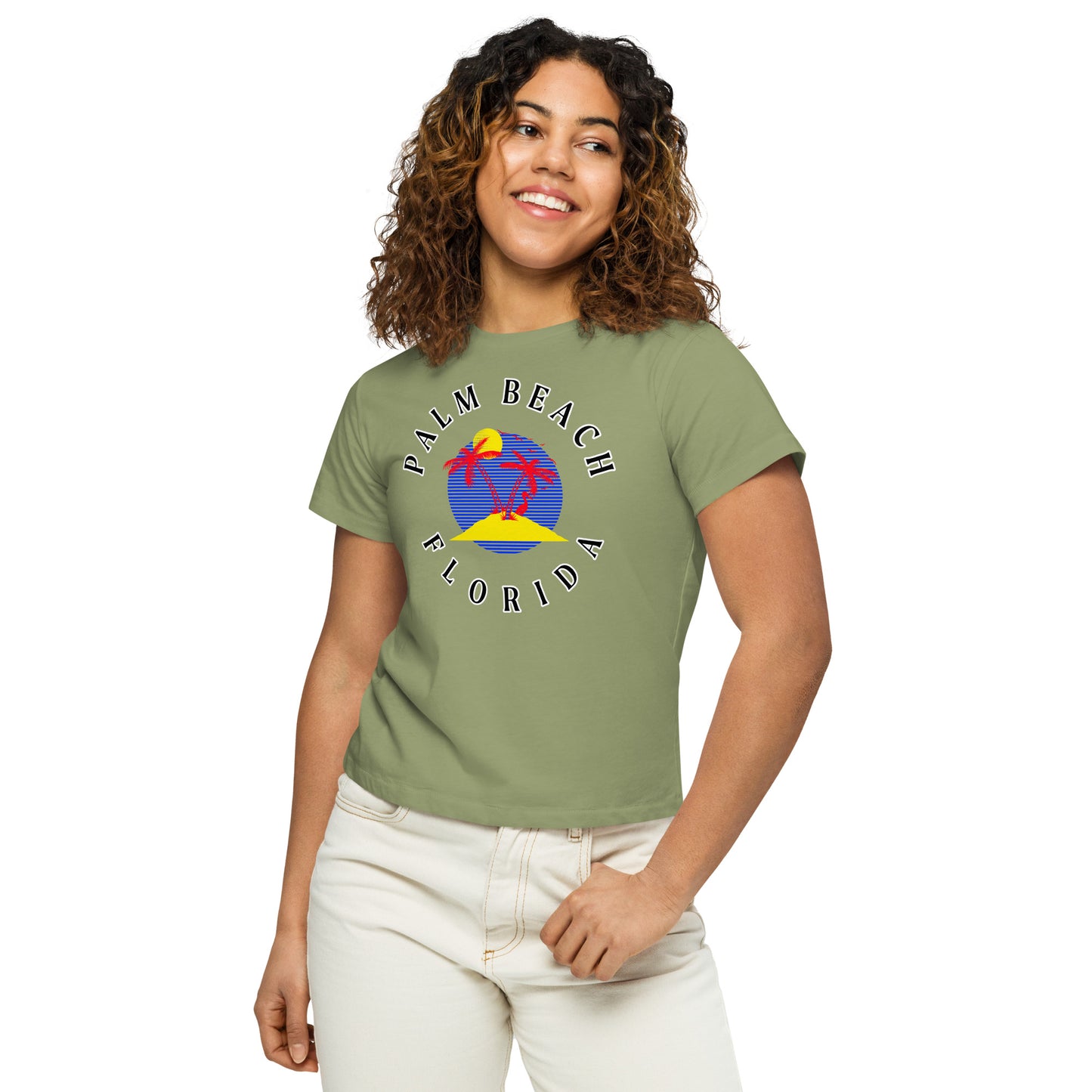 Palm Beach Women’s High-Waisted T-Shirt - Activewear Well