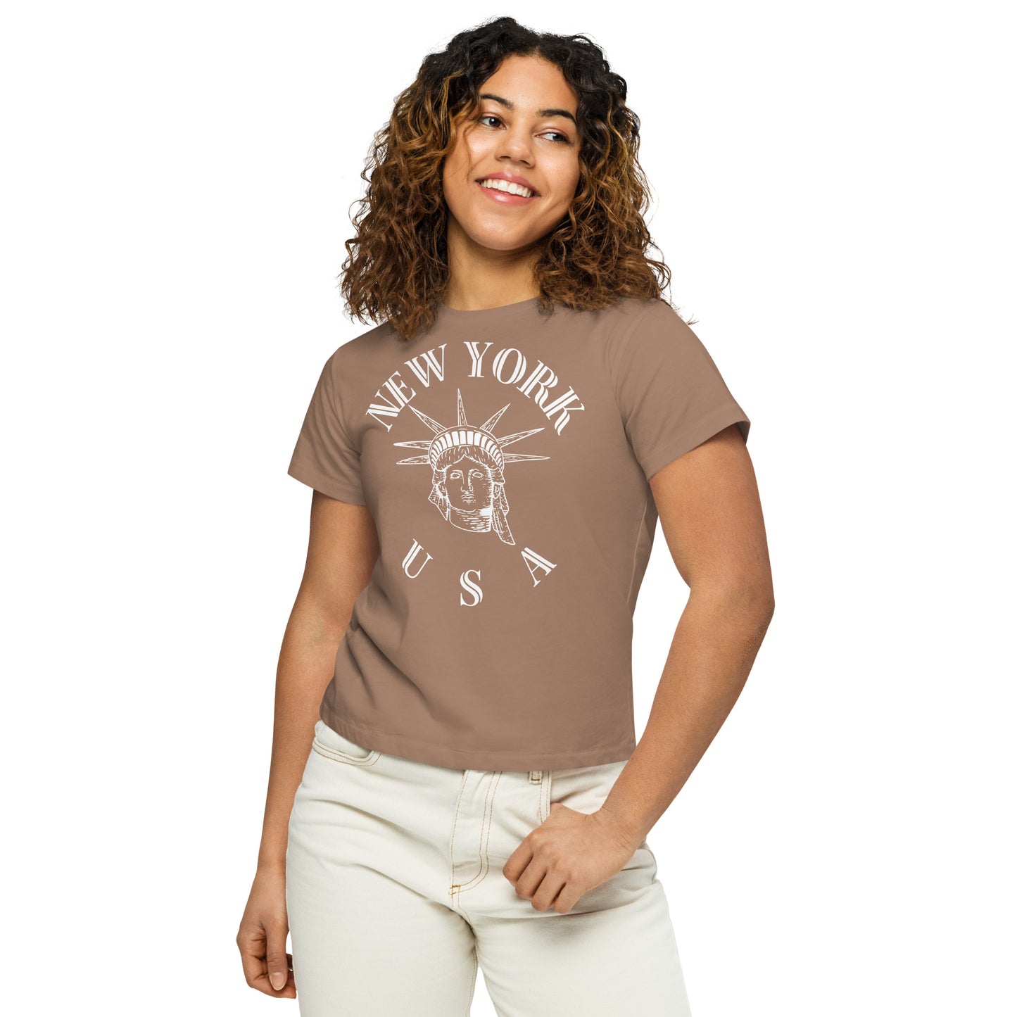 New York Women’s High-Waisted T-Shirt - Activewear Well