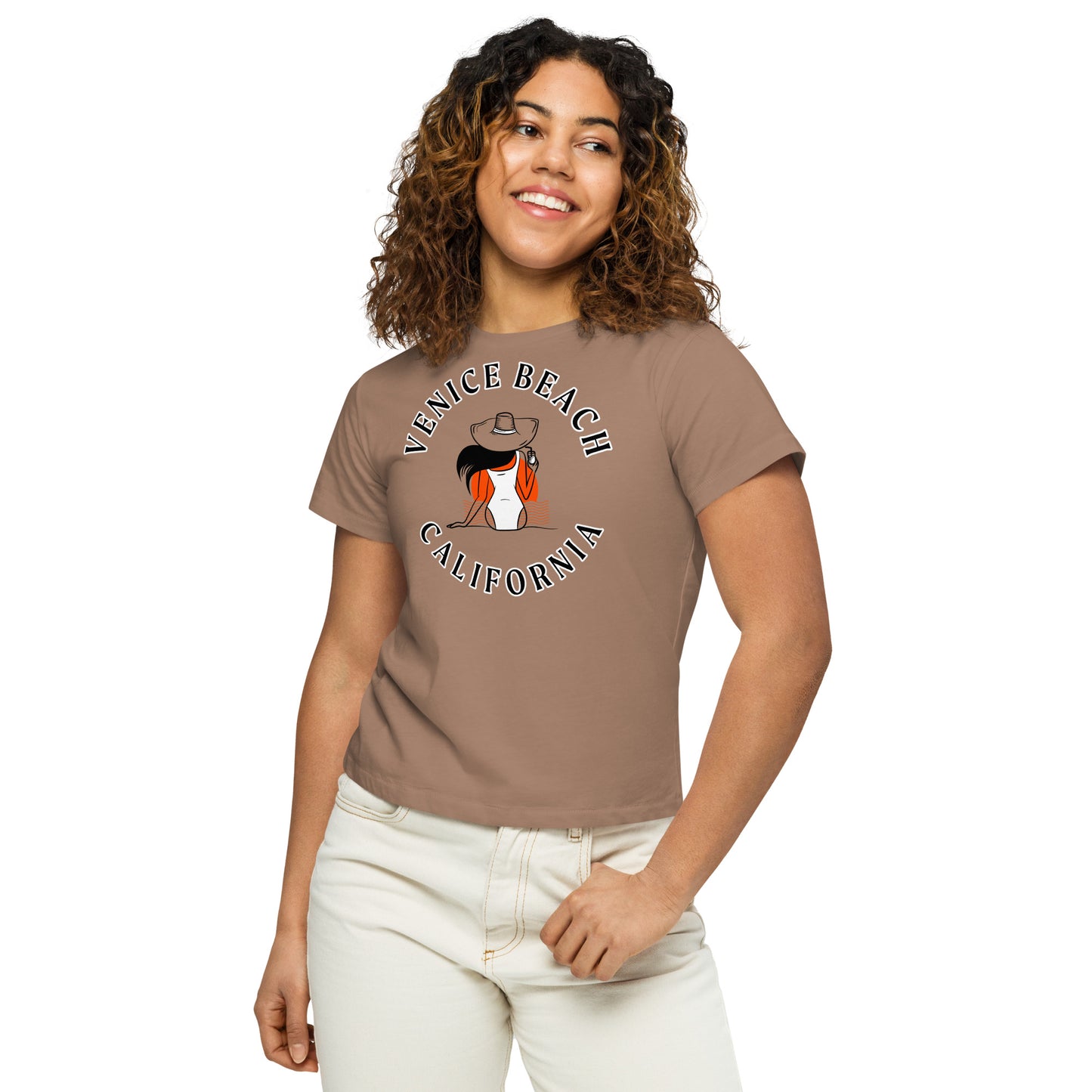 Venice Beach Women’s High-Waisted T-Shirt - Activewear Well