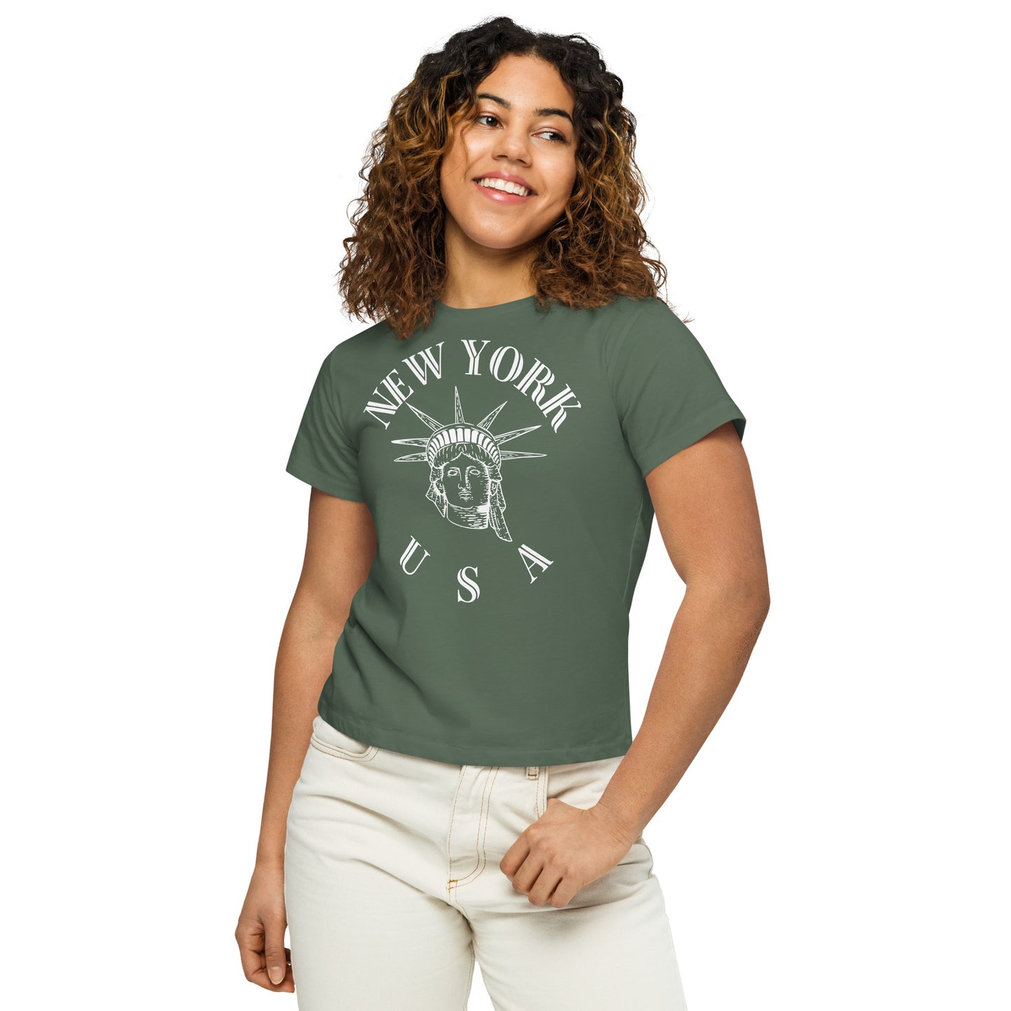 New York Women’s High-Waisted T-Shirt - Activewear Well