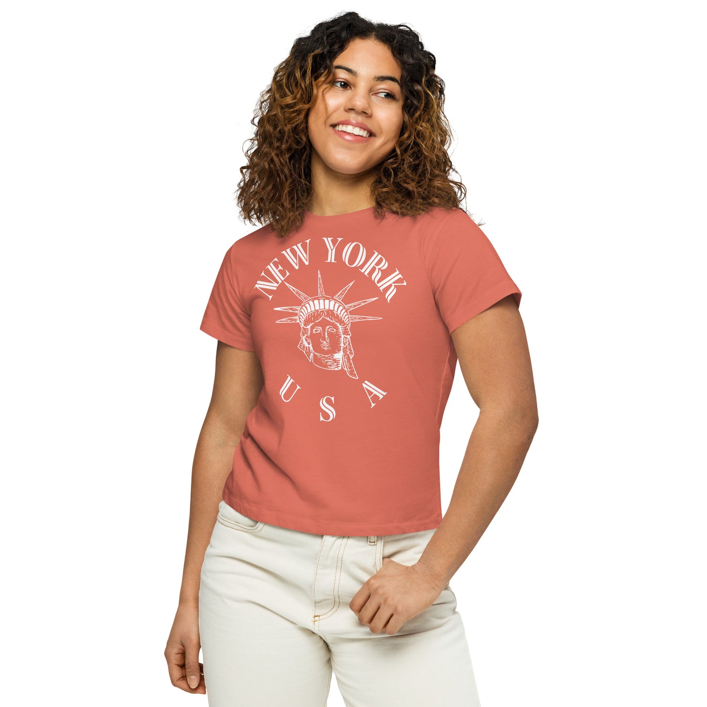 New York Women’s High-Waisted T-Shirt - Activewear Well