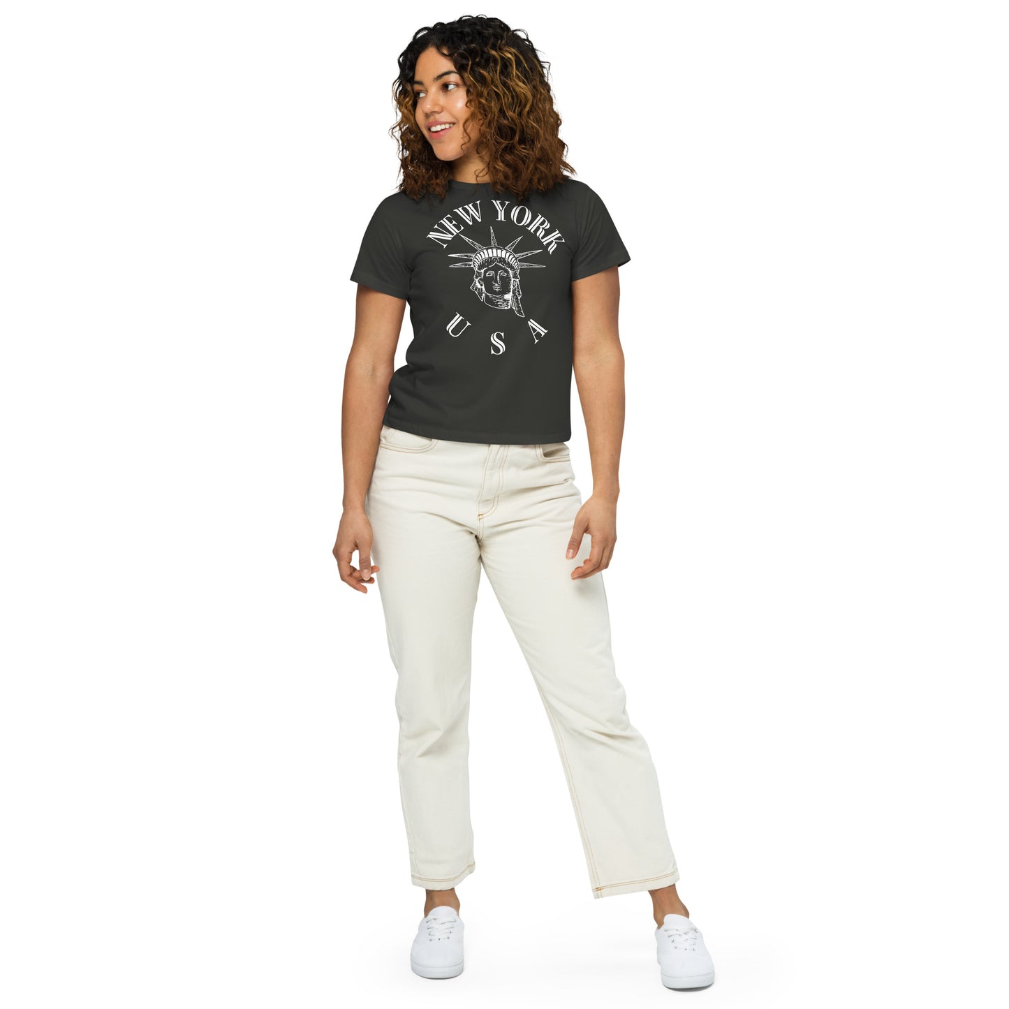 New York Women’s High-Waisted T-Shirt - Activewear Well