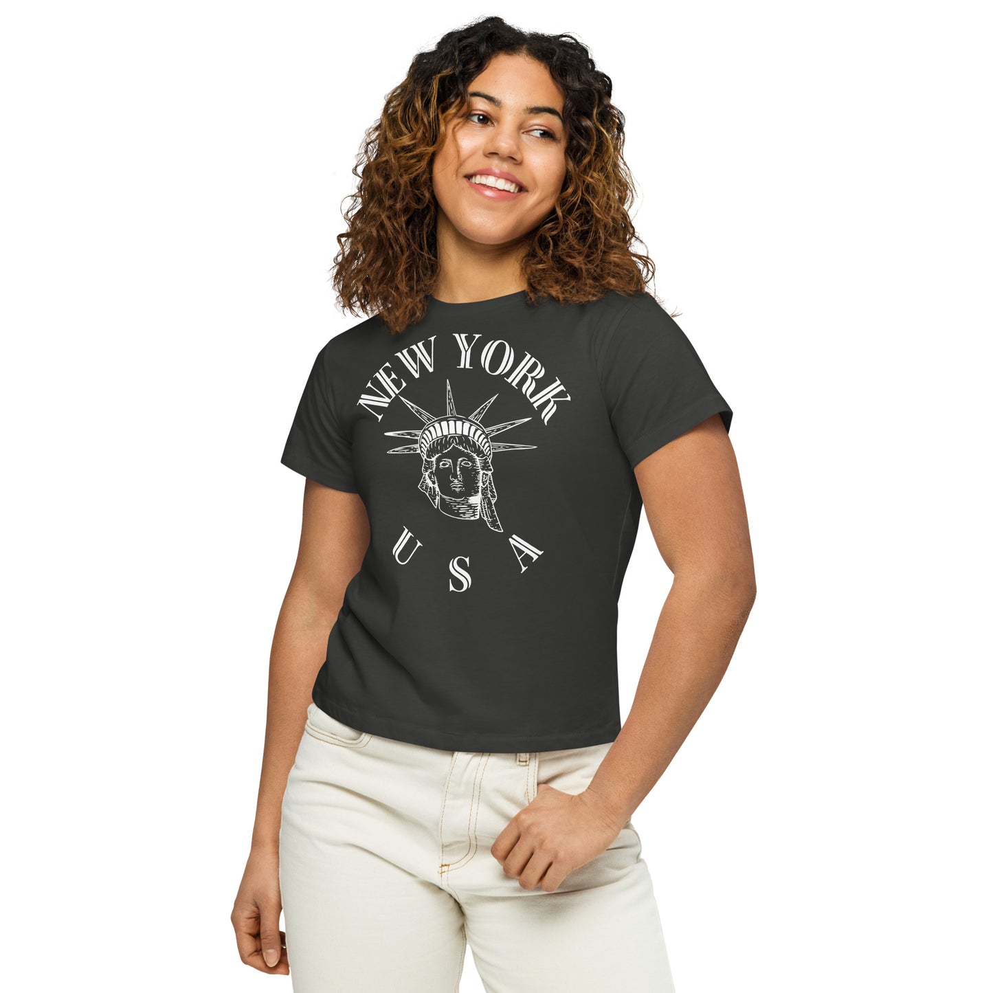 New York Women’s High-Waisted T-Shirt - Activewear Well