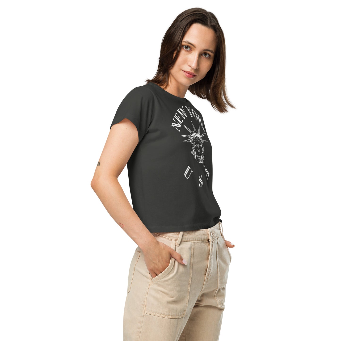 New York Women’s High-Waisted T-Shirt - Activewear Well
