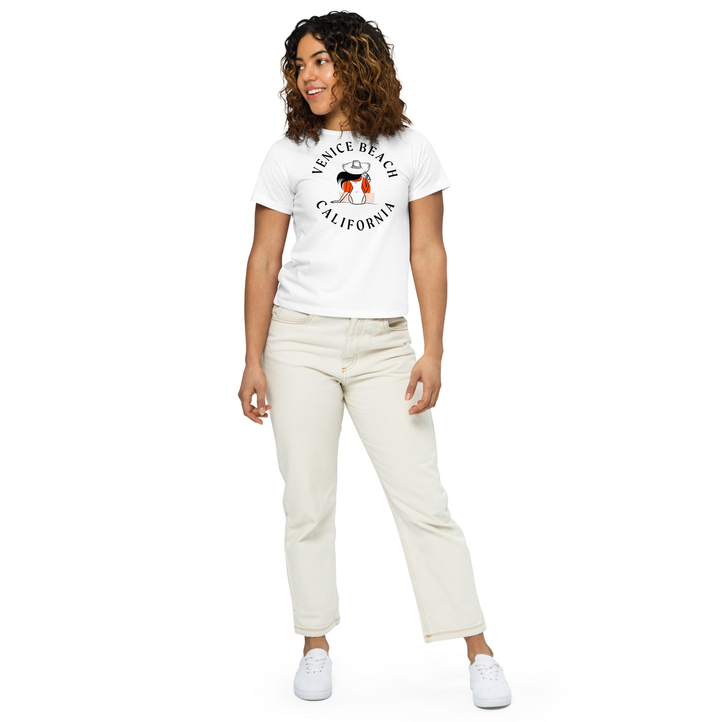 Venice Beach Women’s High-Waisted T-Shirt - Activewear Well
