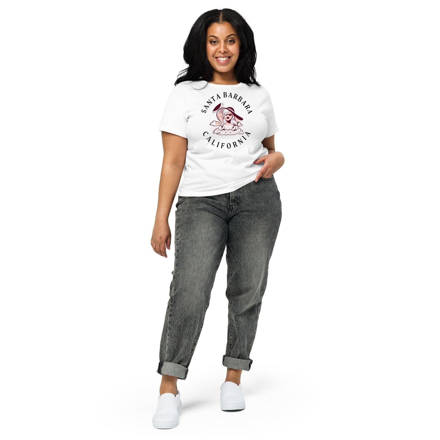 Santa Barbara Women’s High-Waisted T-Shirt - Activewear Well