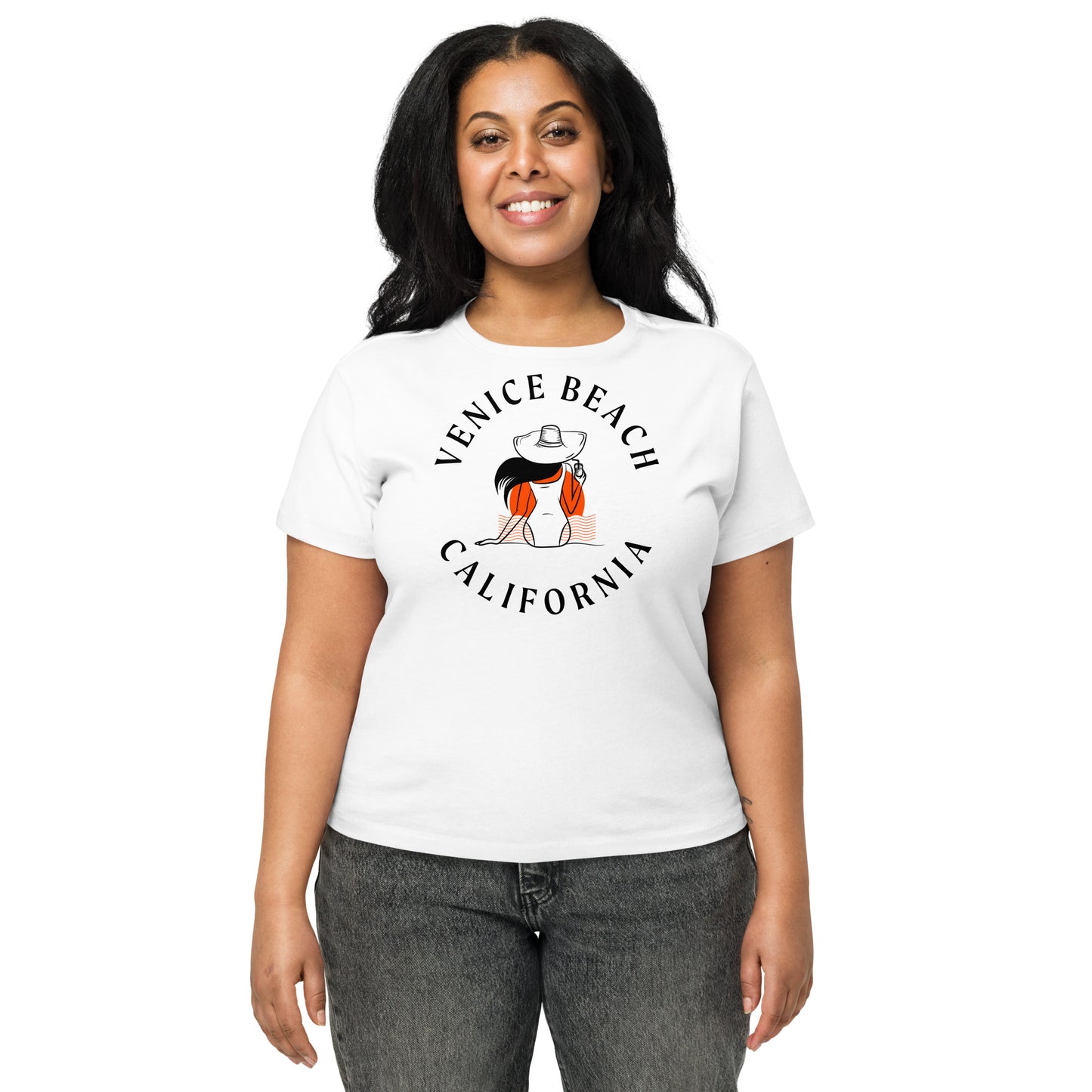 Venice Beach Women’s High-Waisted T-Shirt - Activewear Well