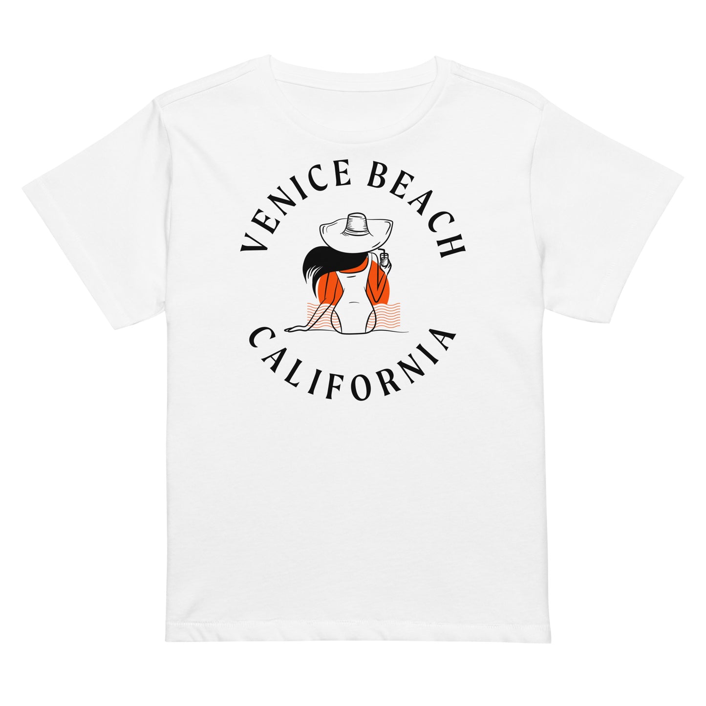 Venice Beach Women’s High-Waisted T-Shirt - Activewear Well
