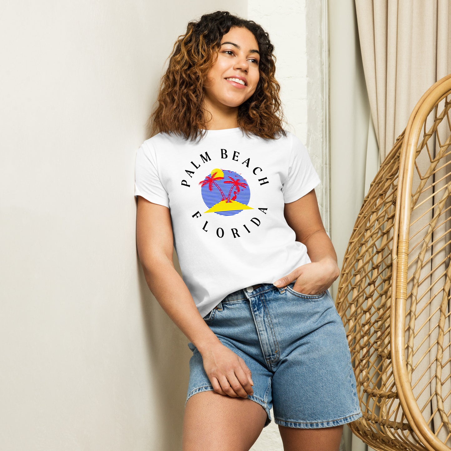 Palm Beach Women’s High-Waisted T-Shirt - Activewear Well