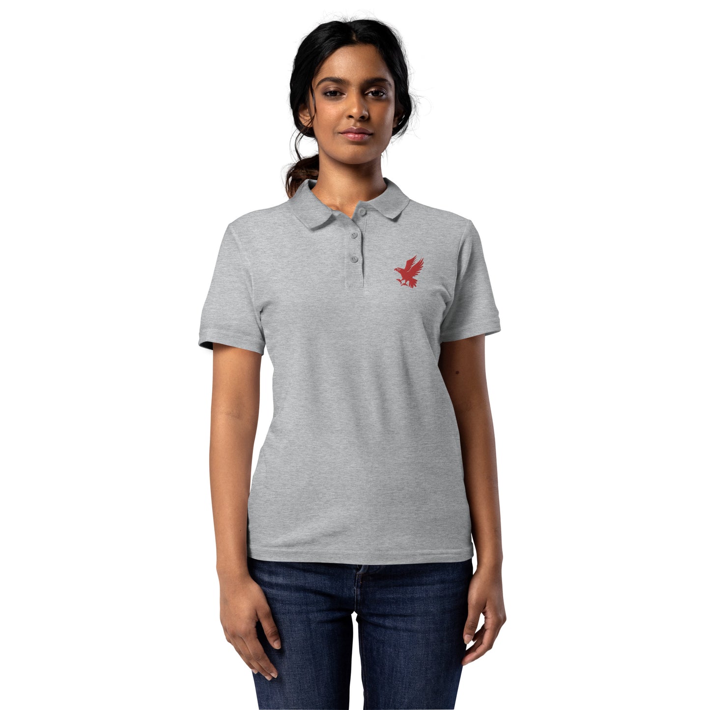 US Eagle Women’s Pique Polo Shirt - Activewear Well