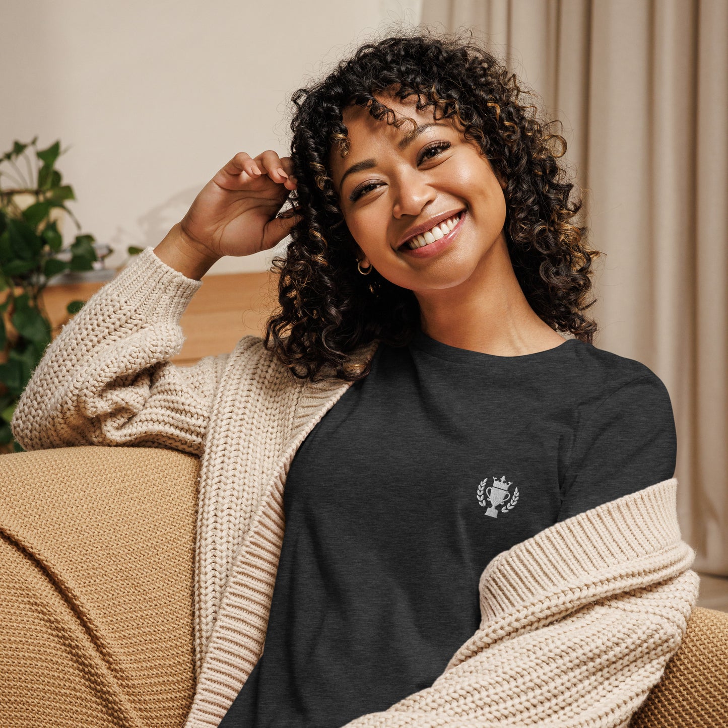 Golf Trophy Women's Relaxed T-Shirt - Activewear Well