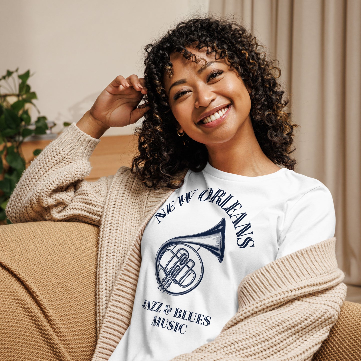 New Orleans MusicWomen's Relaxed T-Shirt - Activewear Well