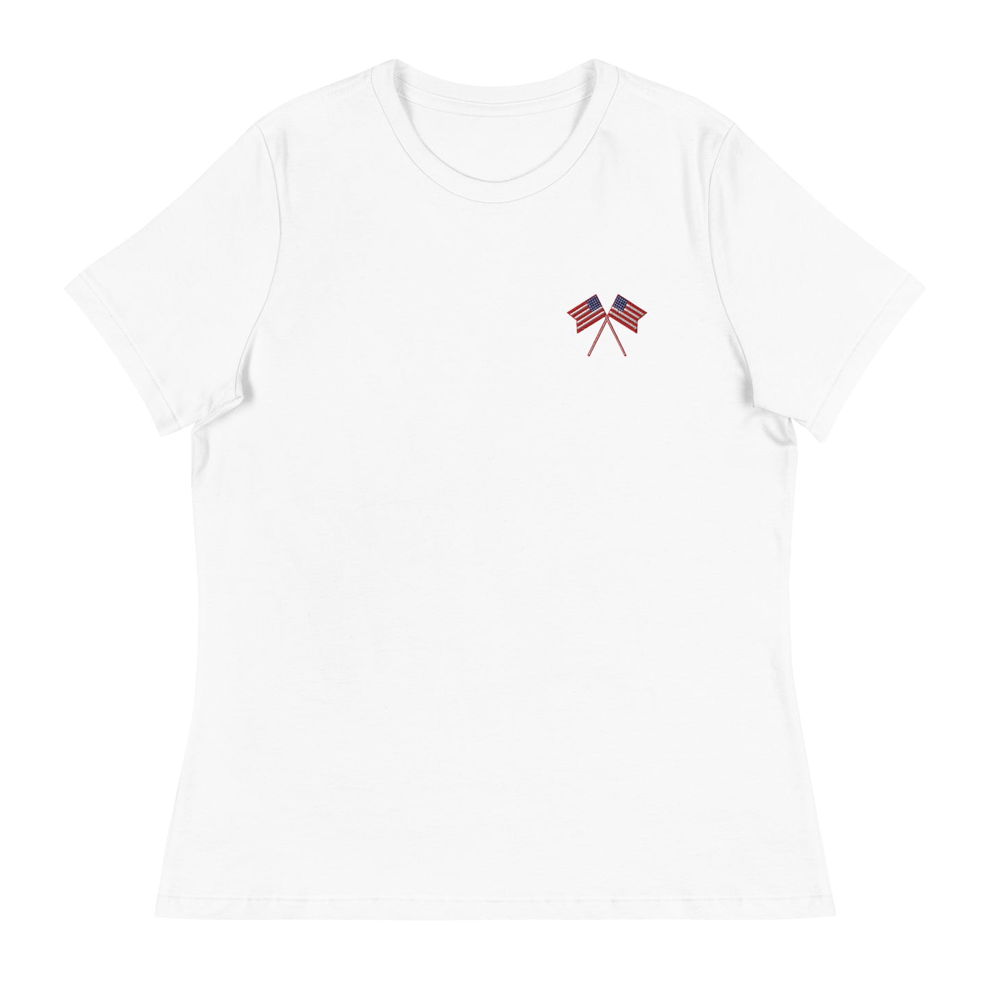 American Flag Women's Relaxed T-Shirt - Activewear Well