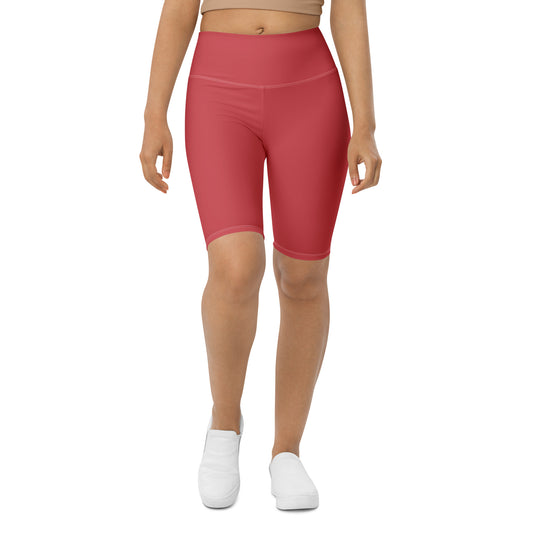 Rose Gold High-Rise Biker Shorts - Activewear Well
