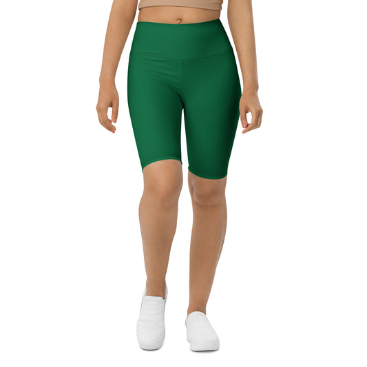 Green High-Rise Biker Shorts - Activewear Well