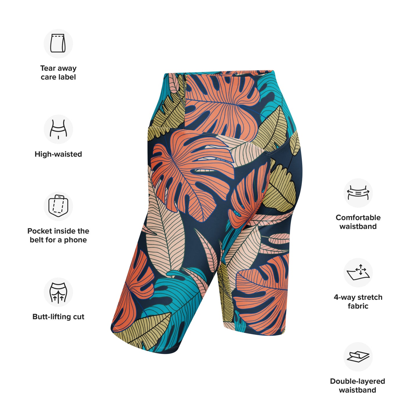 Mary High-Rise Biker Shorts - Activewear Well