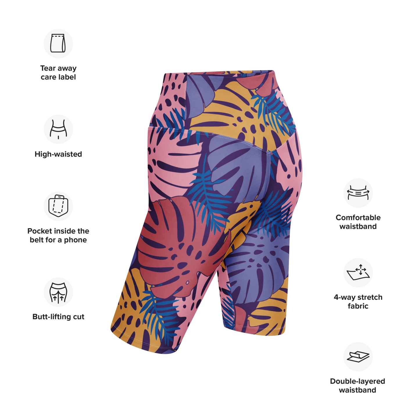 Angelina High-Rise Biker Shorts - Activewear Well