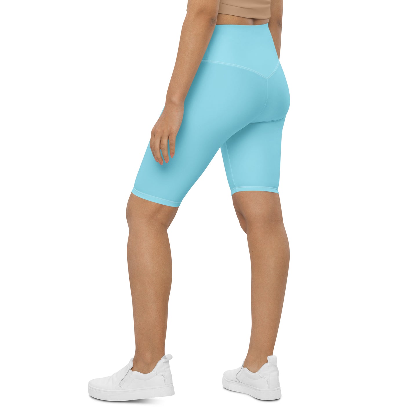 Blue High-Rise Biker Shorts - Activewear Well