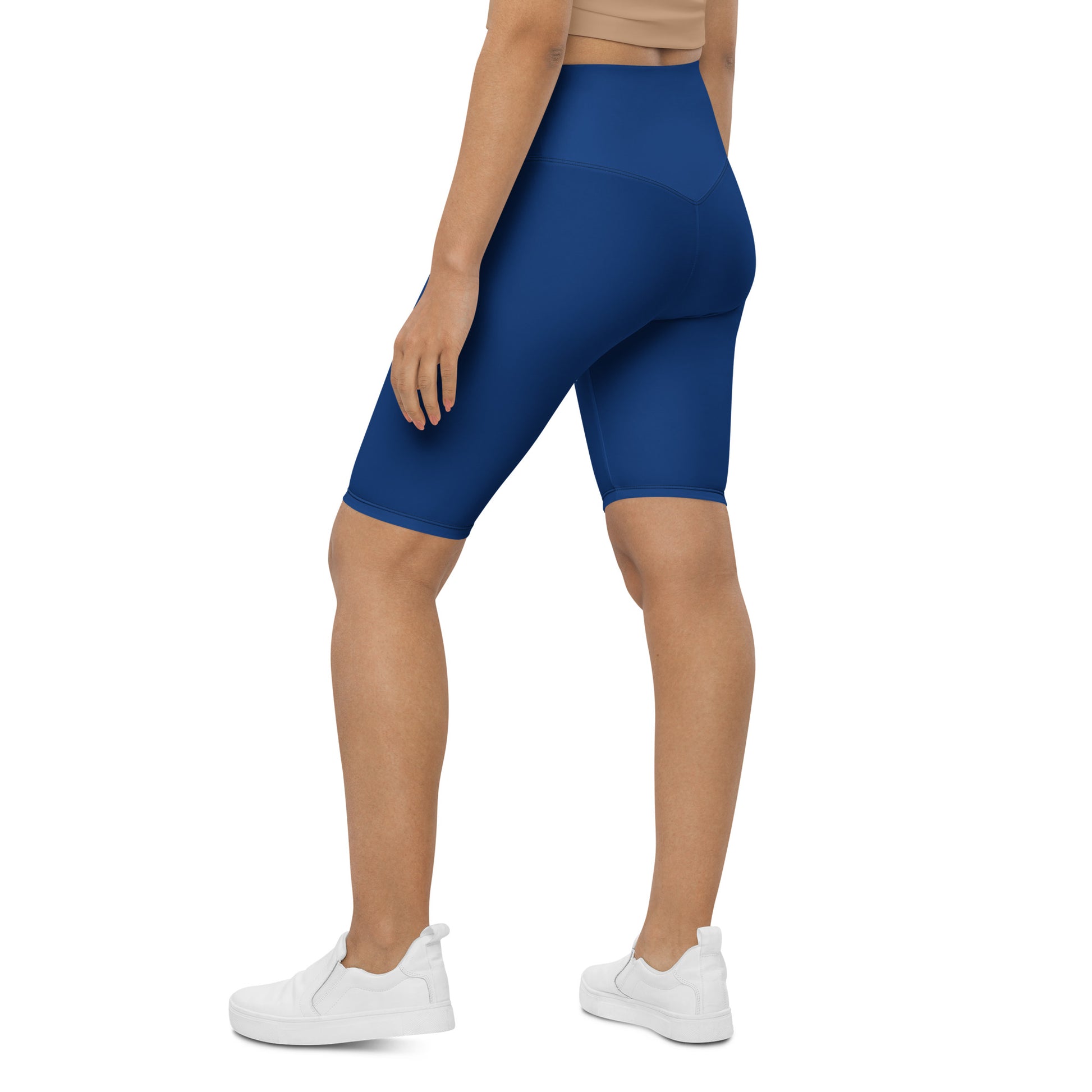 Royal Blue High-Rise Biker Shorts - Activewear Well