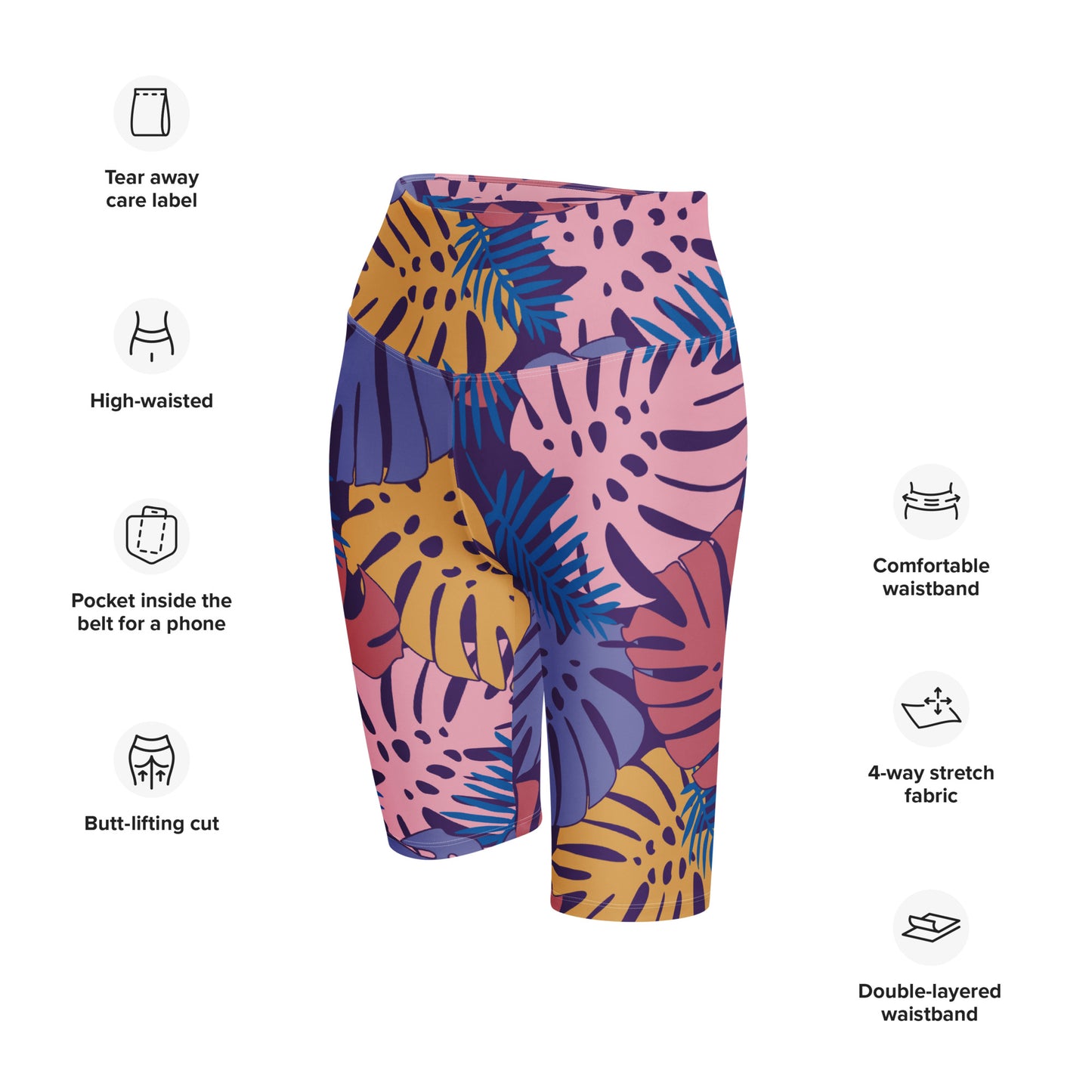 Angelina High-Rise Biker Shorts - Activewear Well