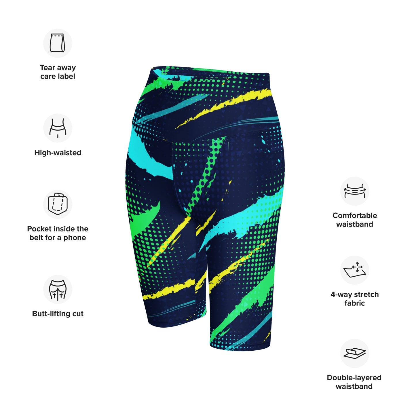Leslie High-Rise Biker Shorts - Activewear Well