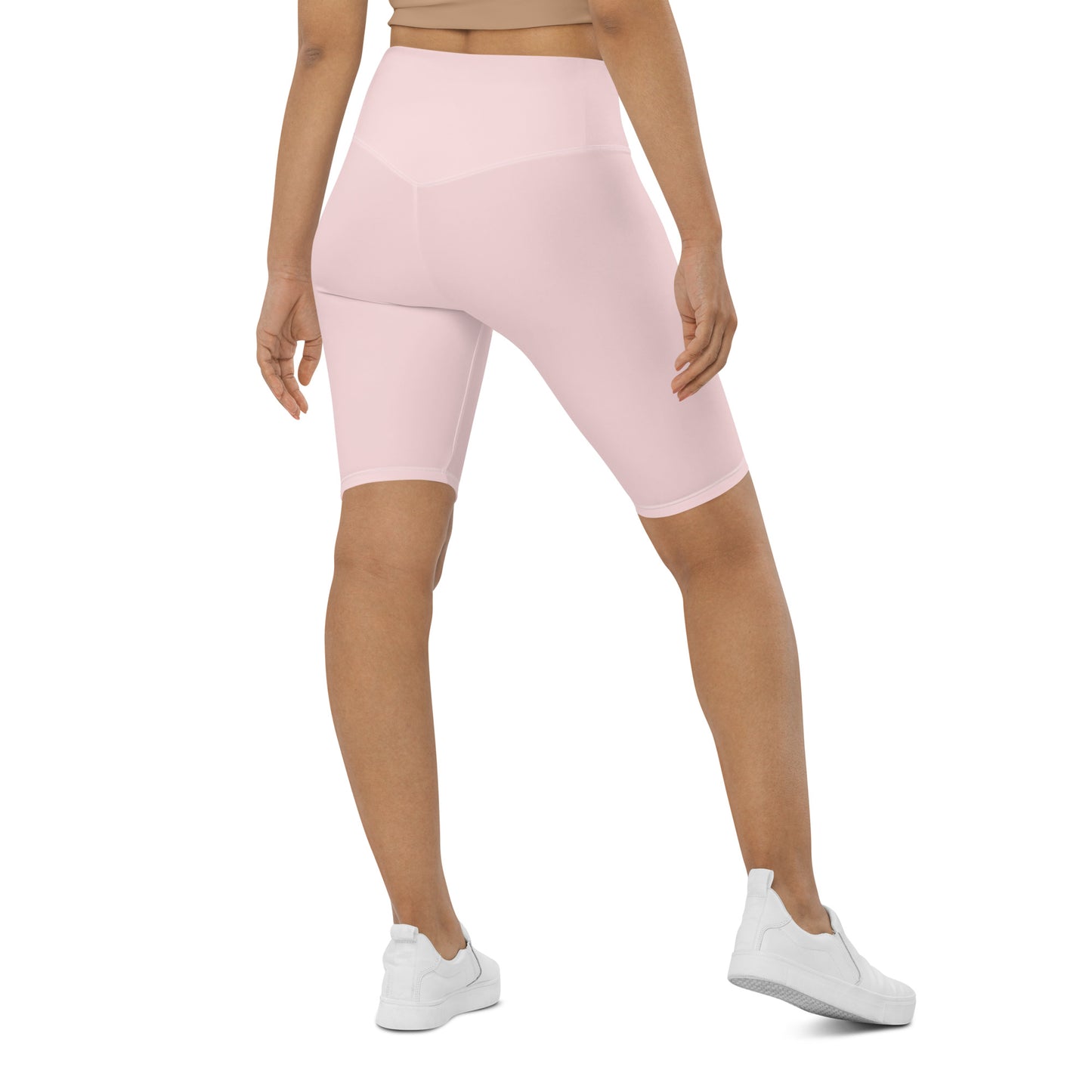 Pastel Pink High-Rise Biker Shorts - Activewear Well