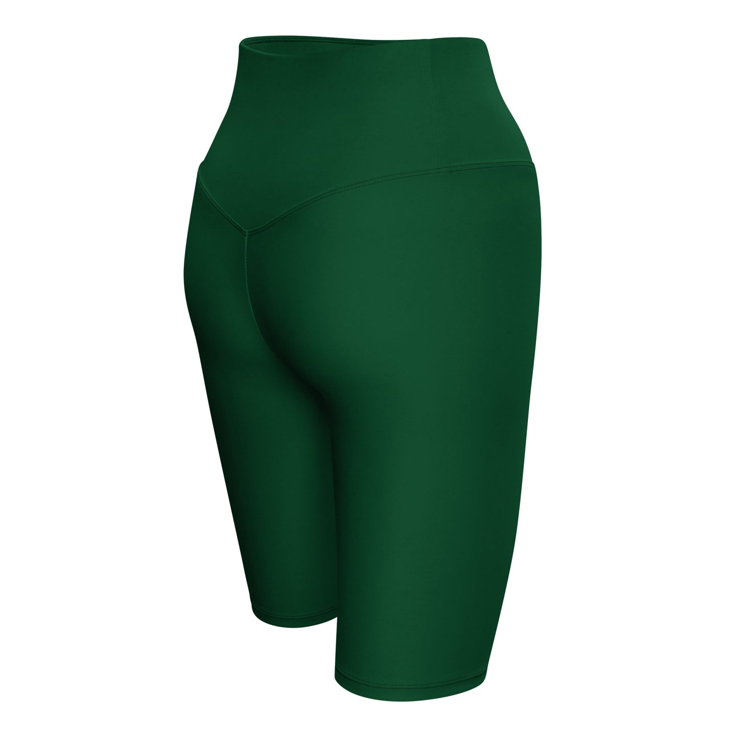 Forest Green High-Rise Biker Shorts - Activewear Well