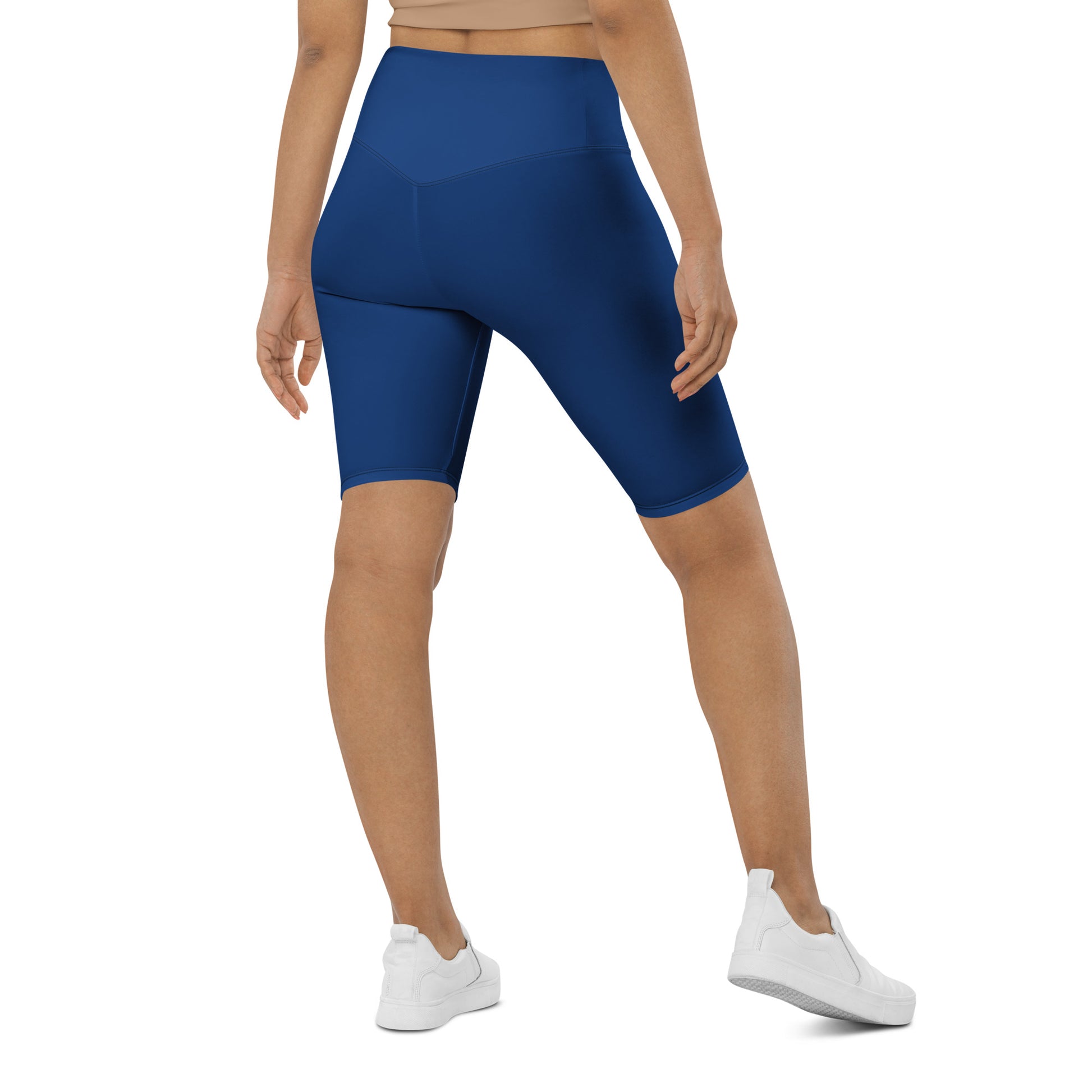 Royal Blue High-Rise Biker Shorts - Activewear Well