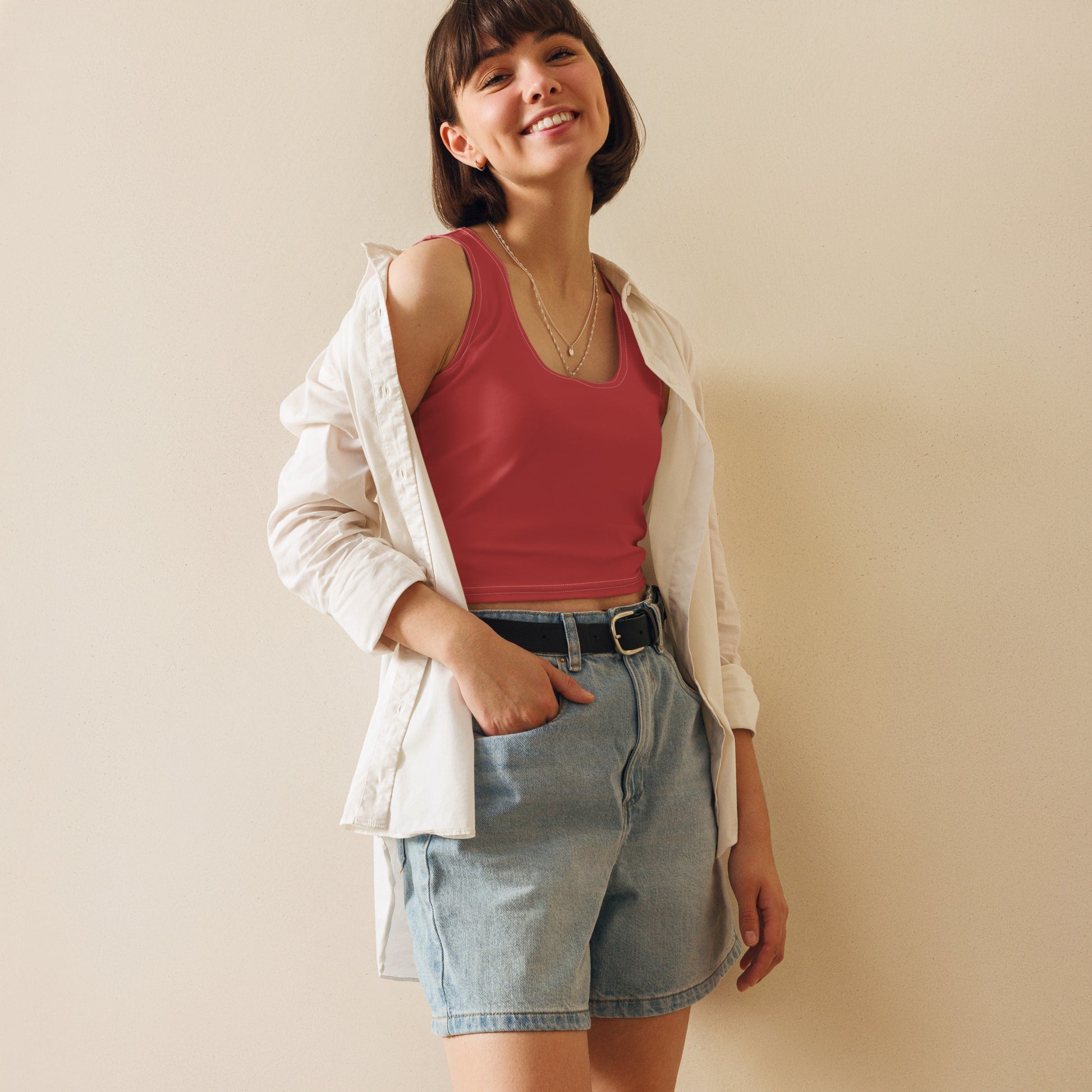 Rose Gold Crop Top - Activewear Well