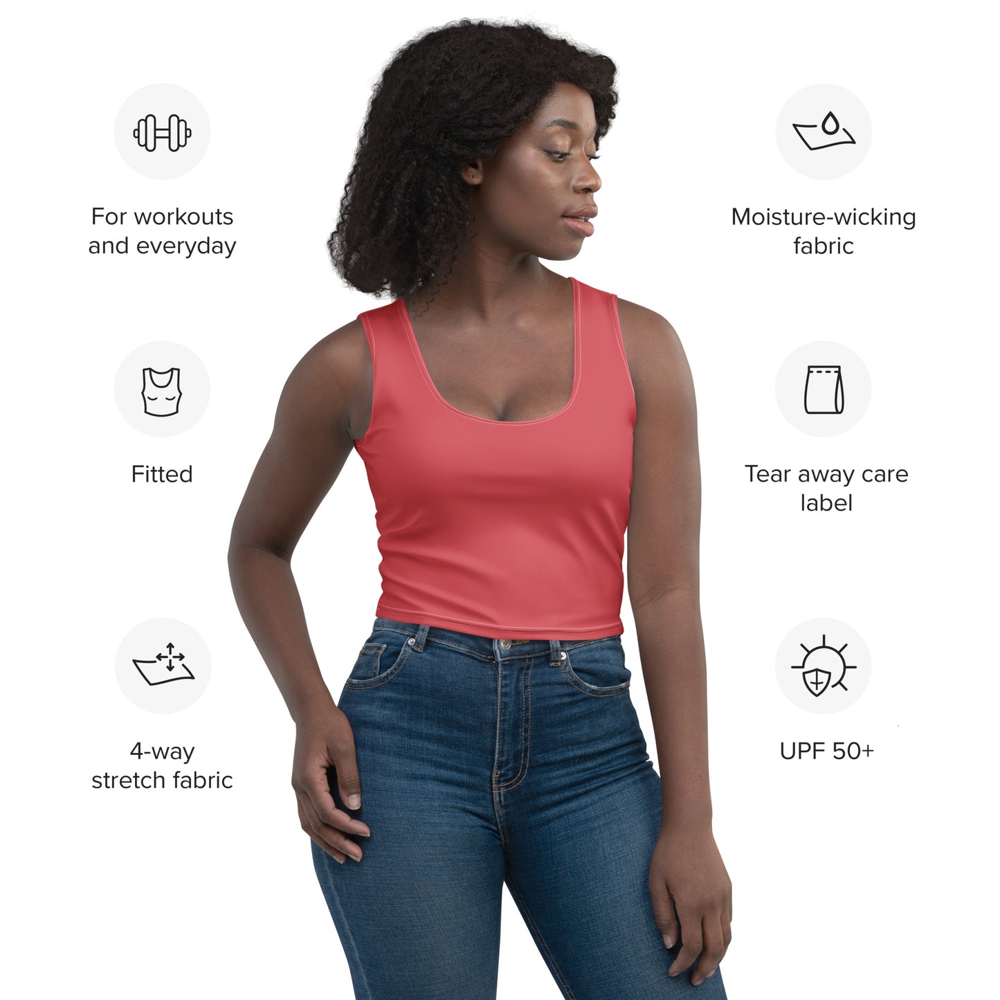 Rose Gold Crop Top - Activewear Well