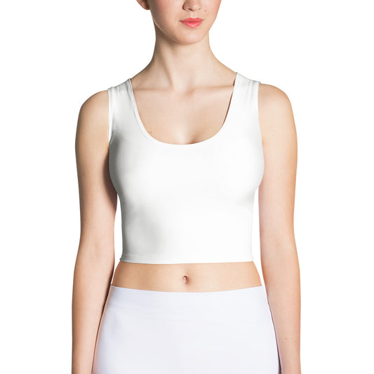 White Crop Top - Activewear Well