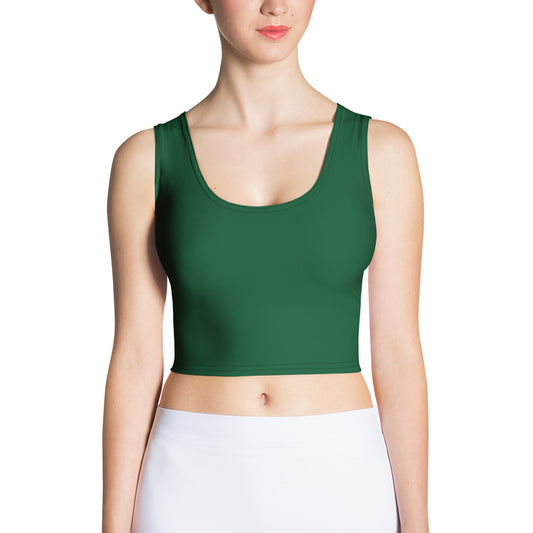 Forest Green Crop Top - Activewear Well