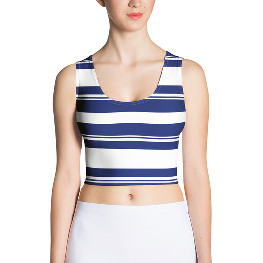 Women's Striped Crop Top - Activewear Well