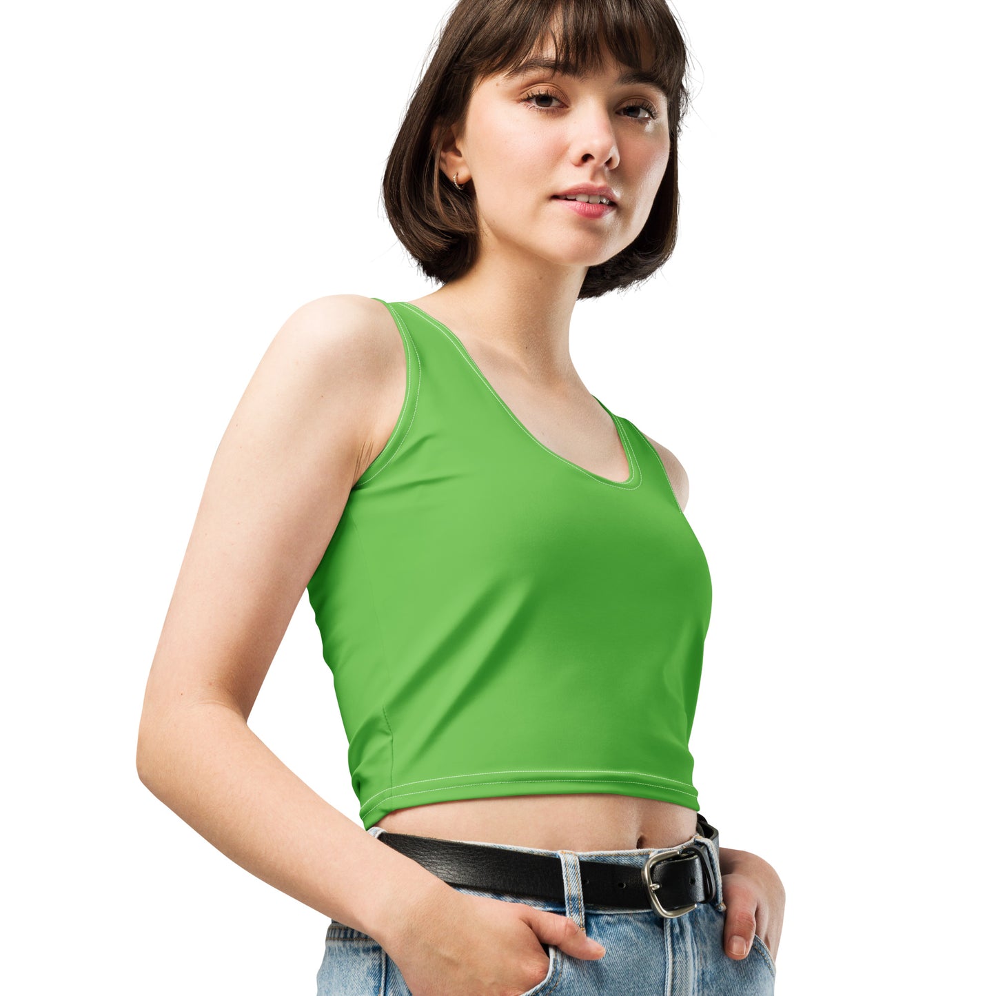 Kelly Green Crop Top - Activewear Well