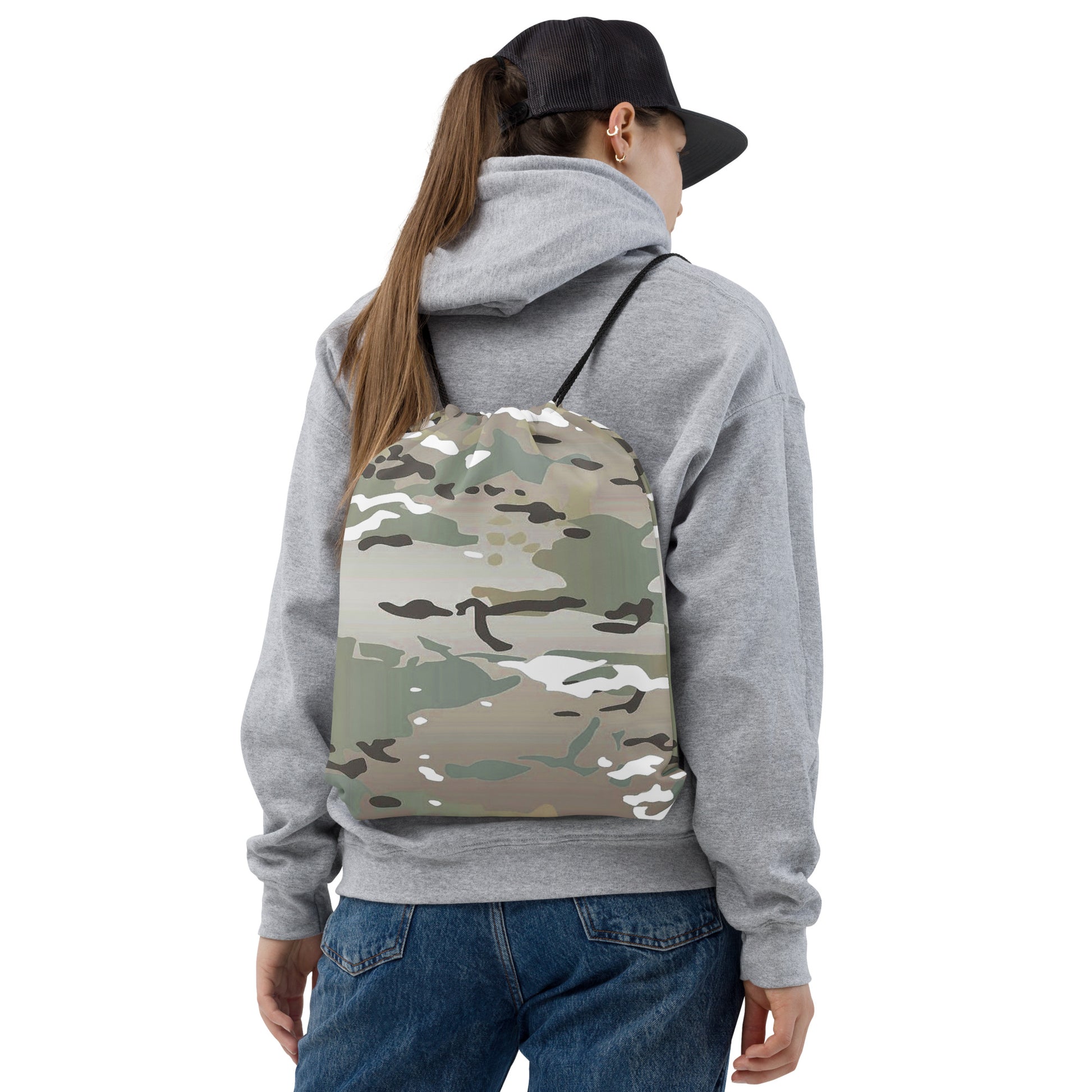 Desert Camo Drawstring Bag - Activewear Well