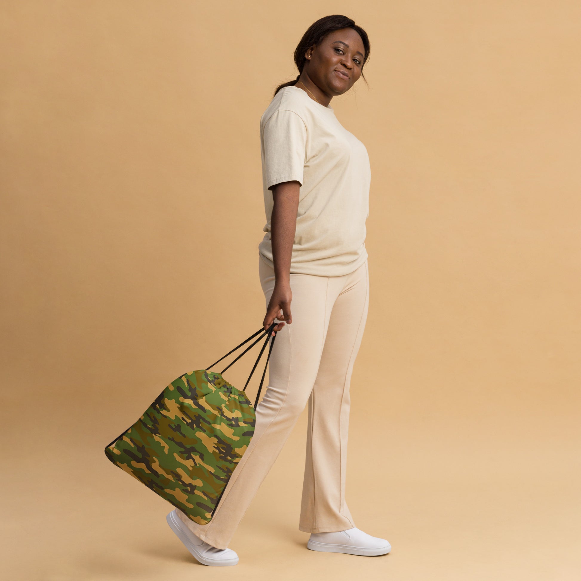Camo Drawstring Bag - Activewear Well