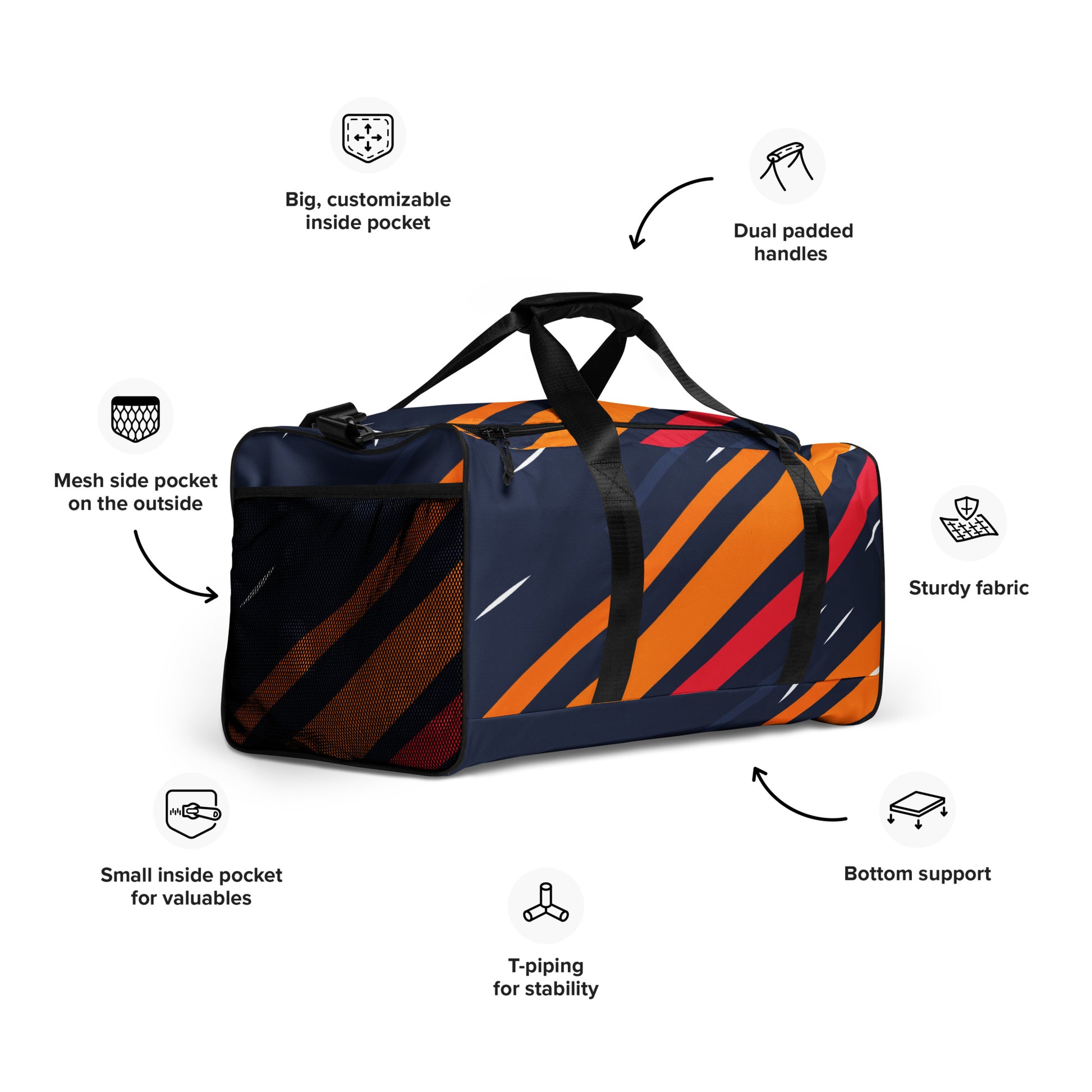 Black Speed Duffle bag - Activewear Well