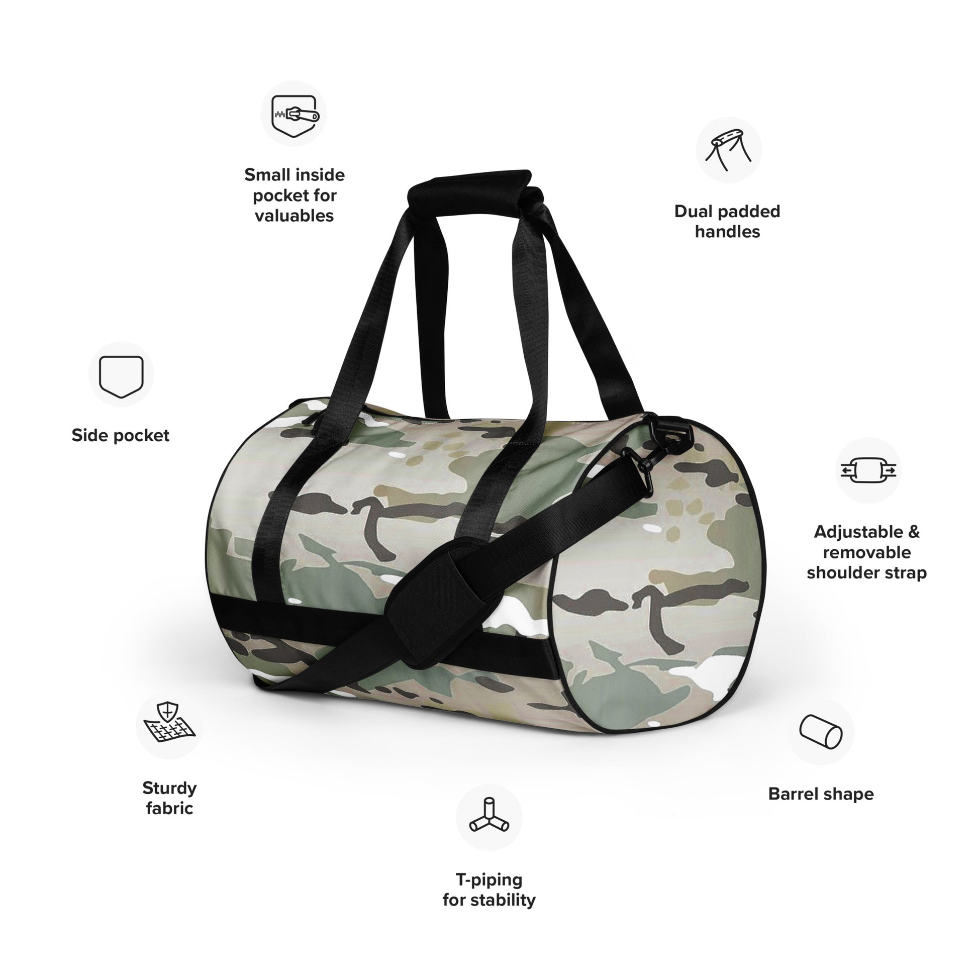 Desert Camo Gym Bag - Activewear Well