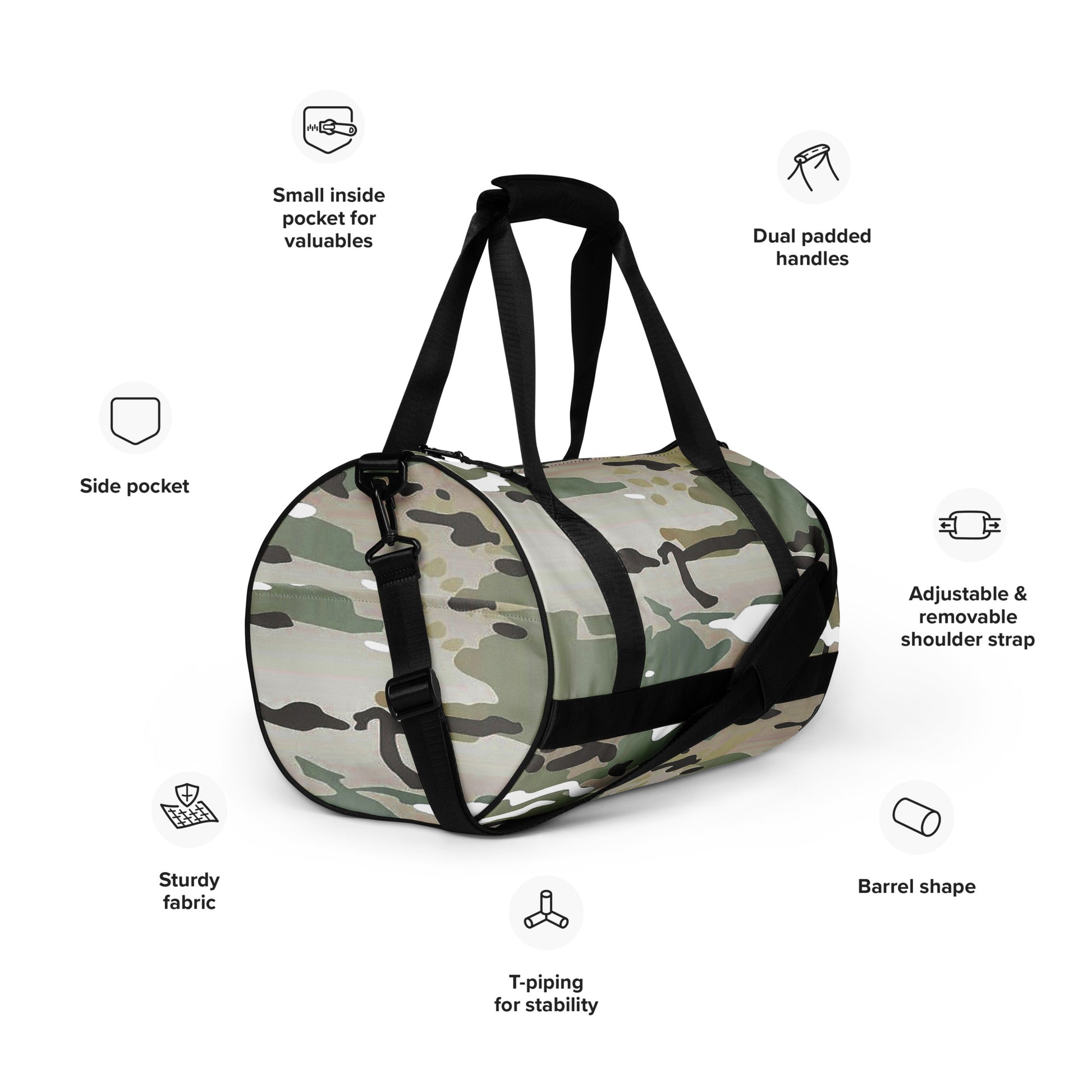 Desert Camo Gym Bag - Activewear Well