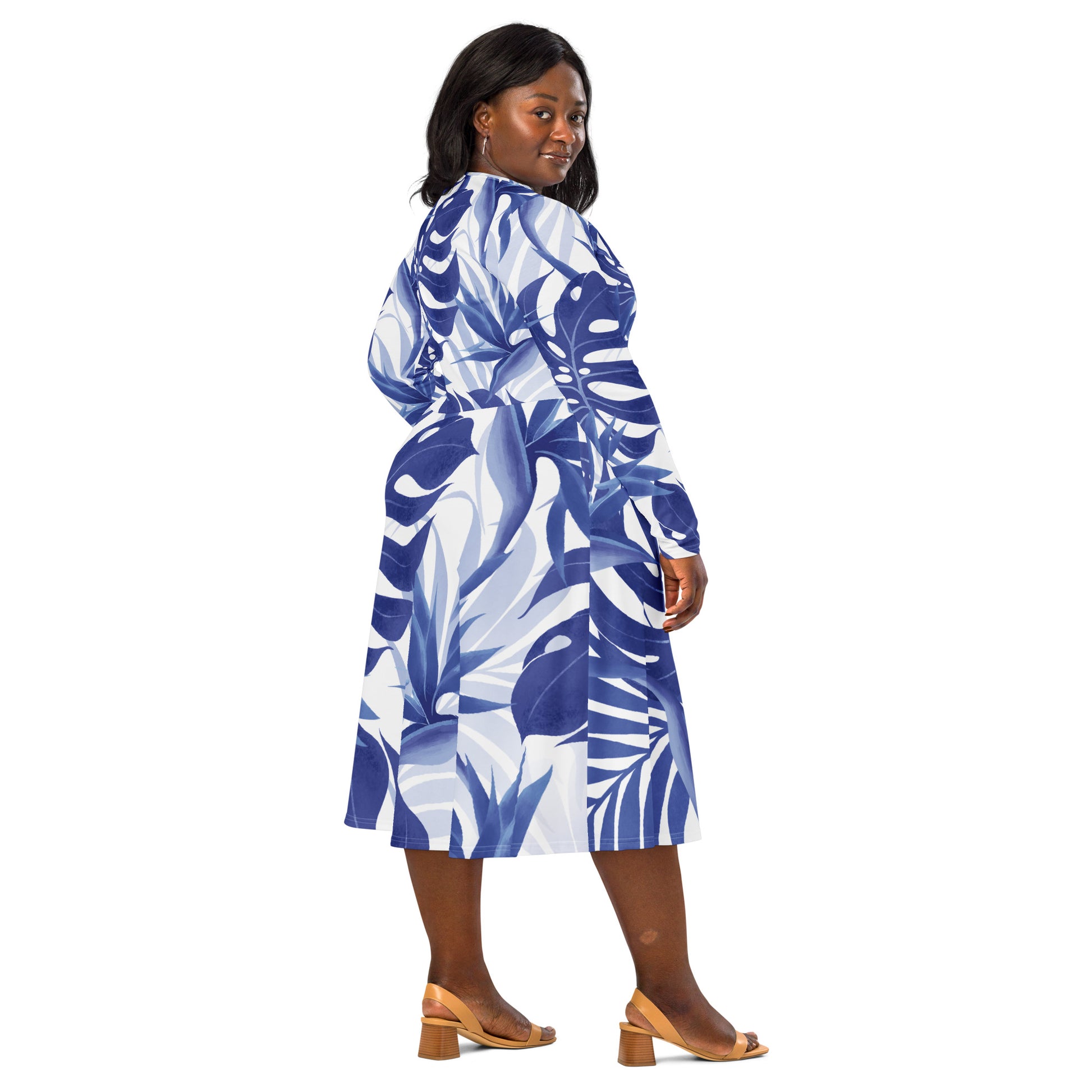 Avril Long Sleeve Midi Dress - Activewear Well
