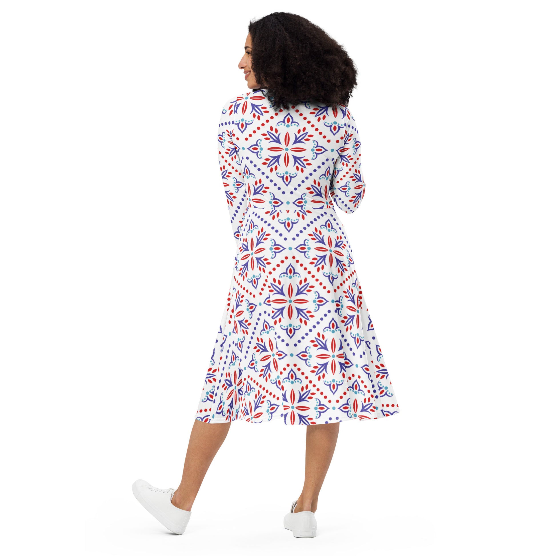Cassie Long Sleeve Midi Dress - Activewear Well