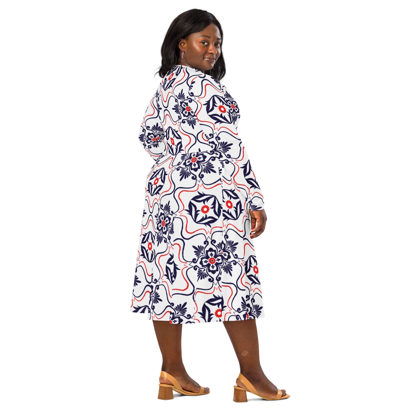 Lana Long Sleeve Midi Dress - Activewear Well