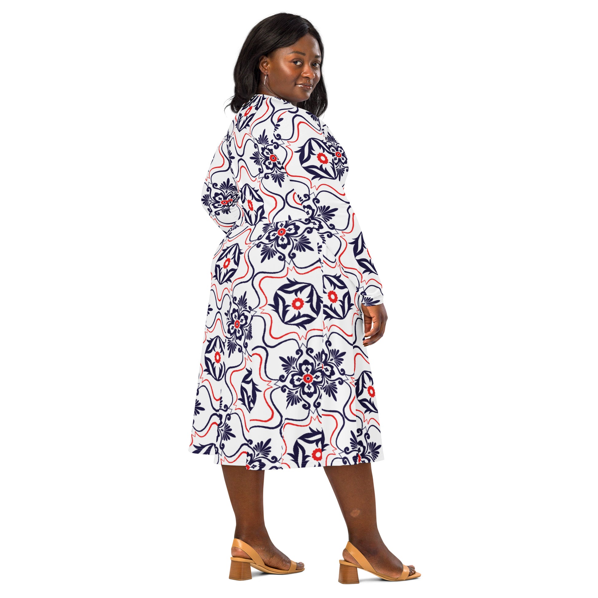 Lana Long Sleeve Midi Dress - Activewear Well