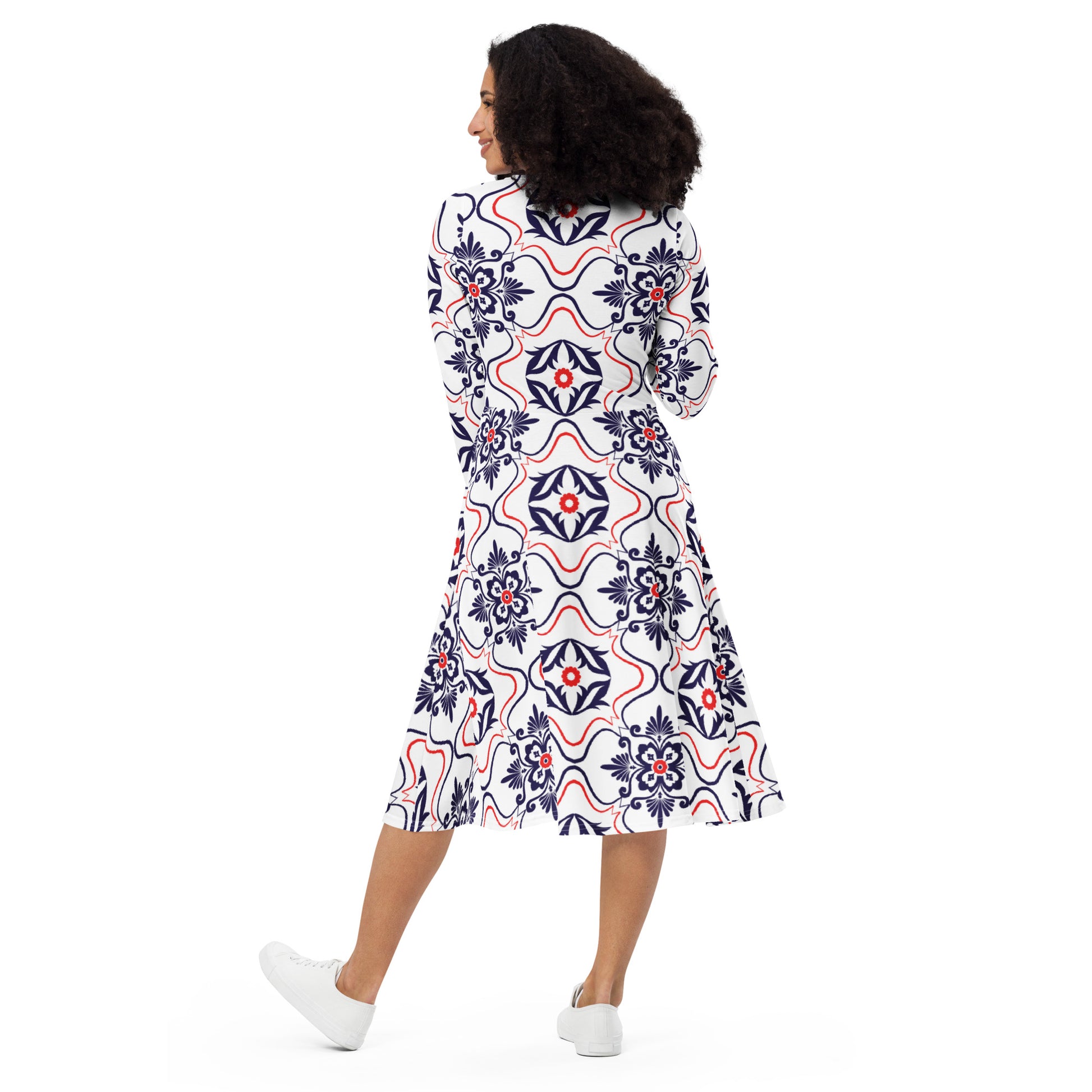 Lana Long Sleeve Midi Dress - Activewear Well
