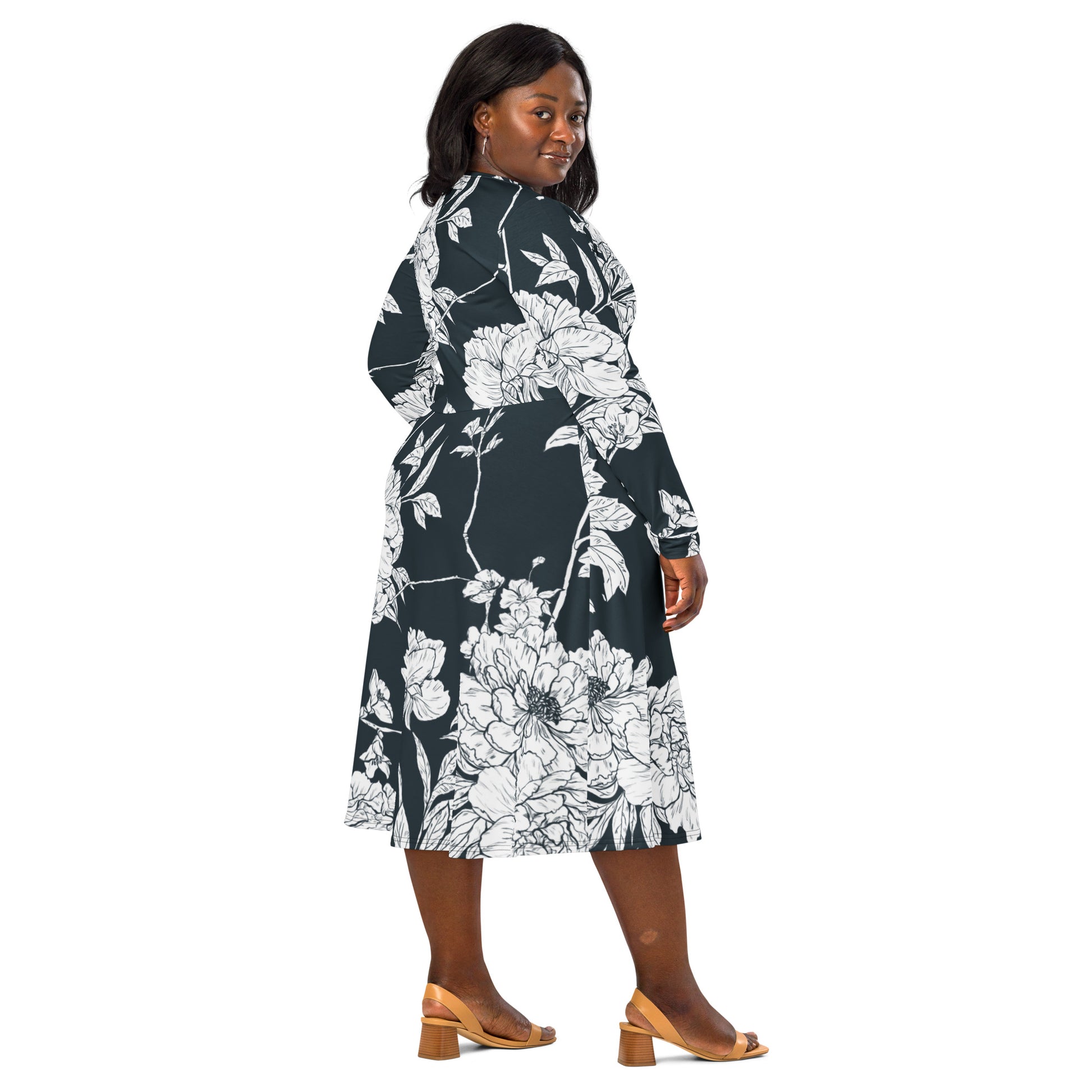 Ruby Long Sleeve Midi Dress - Activewear Well