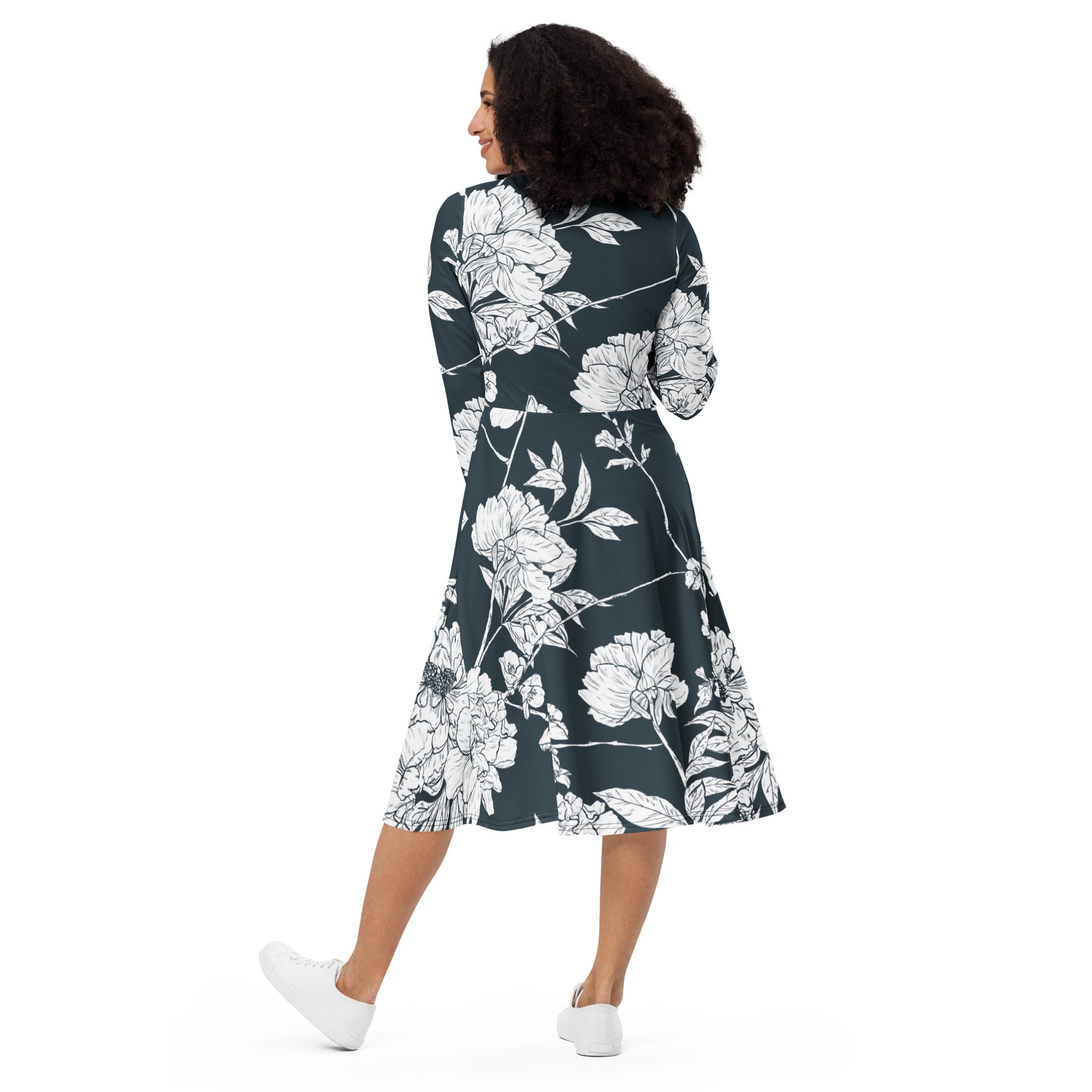 Ruby Long Sleeve Midi Dress - Activewear Well