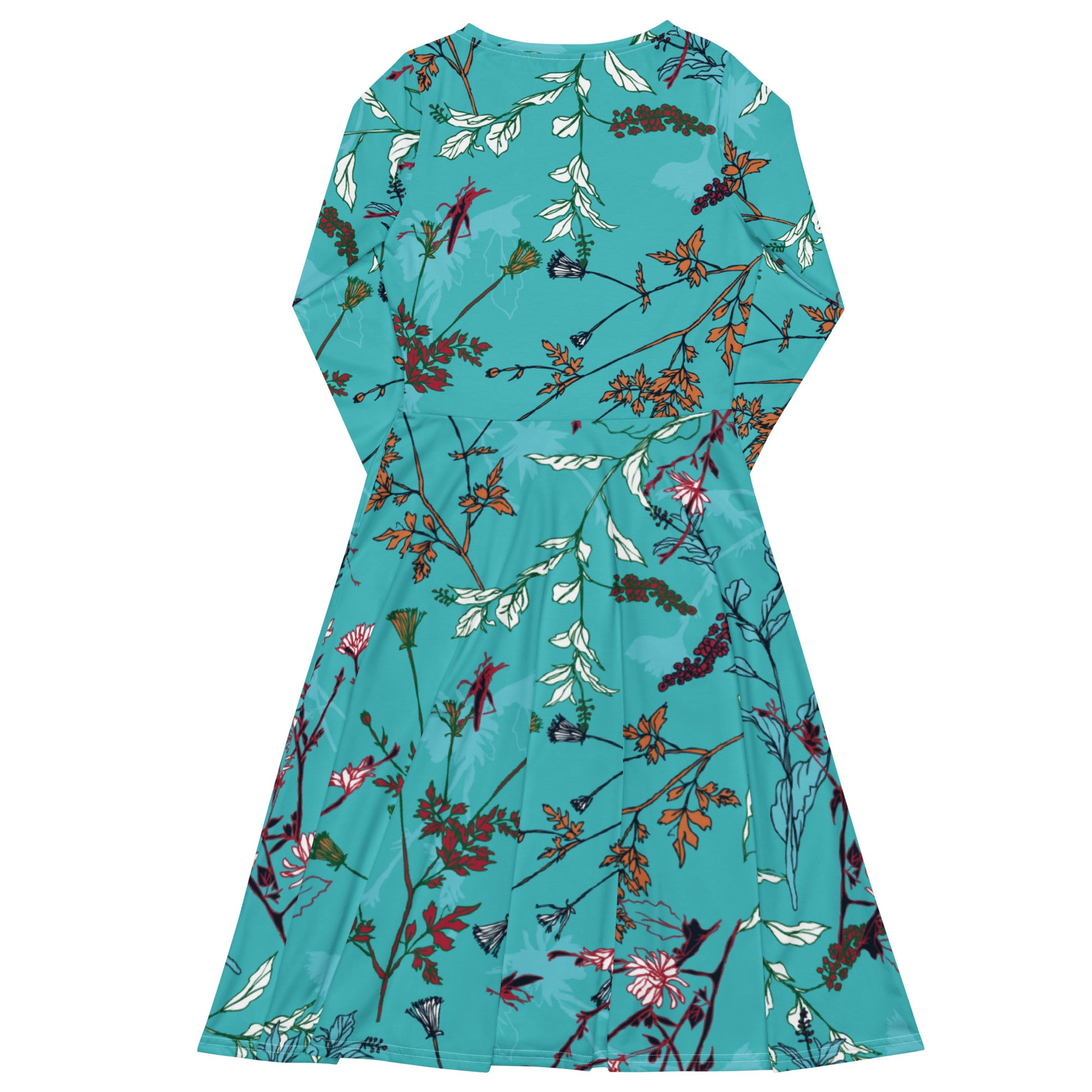 Hailey Long Sleeve Midi Dress - Activewear Well