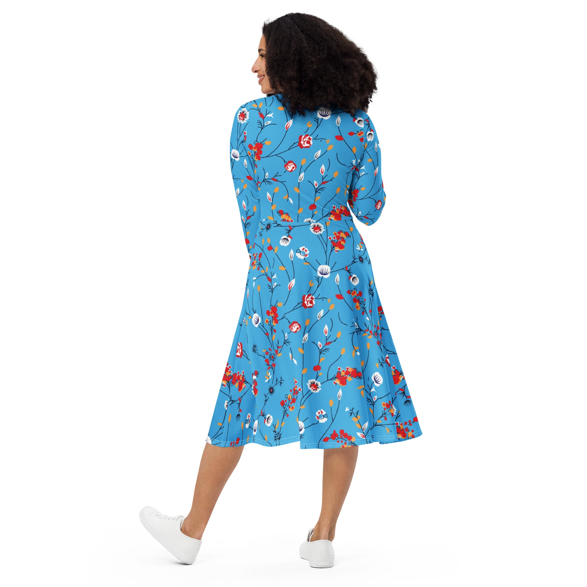 Grace Long Sleeve Midi Dress - Activewear Well